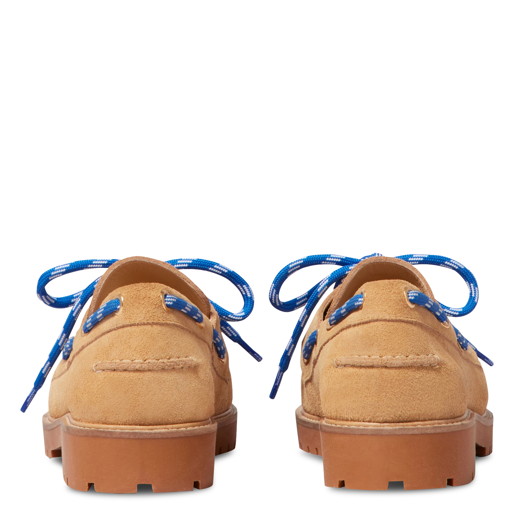 Chaussures bateau en cuir velours CLAUDIE PIERLOT Beige