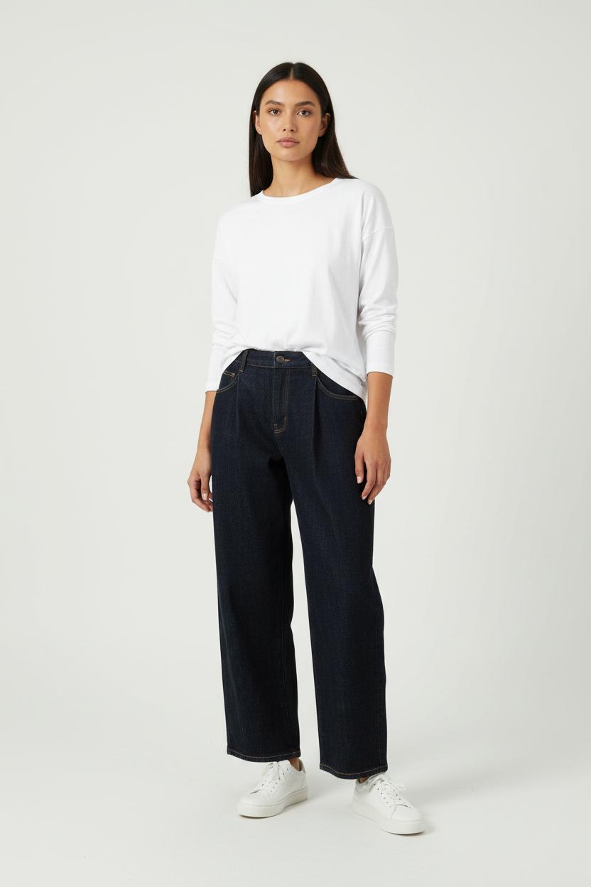 Cropped slim jeans with studs COMPTOIR DES COTONNIERS - Seconde main Blue