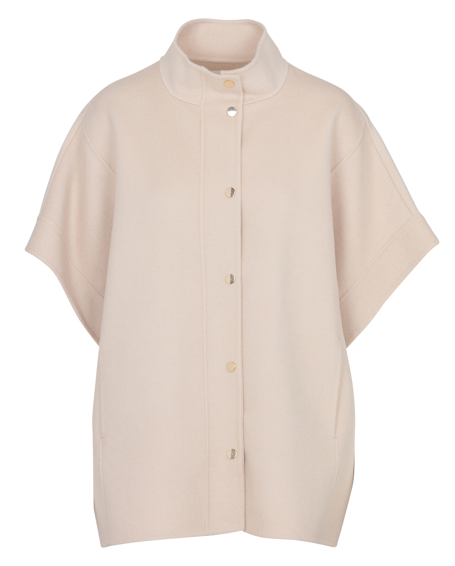 High-neck wool-blend jacket MAISON 123 White