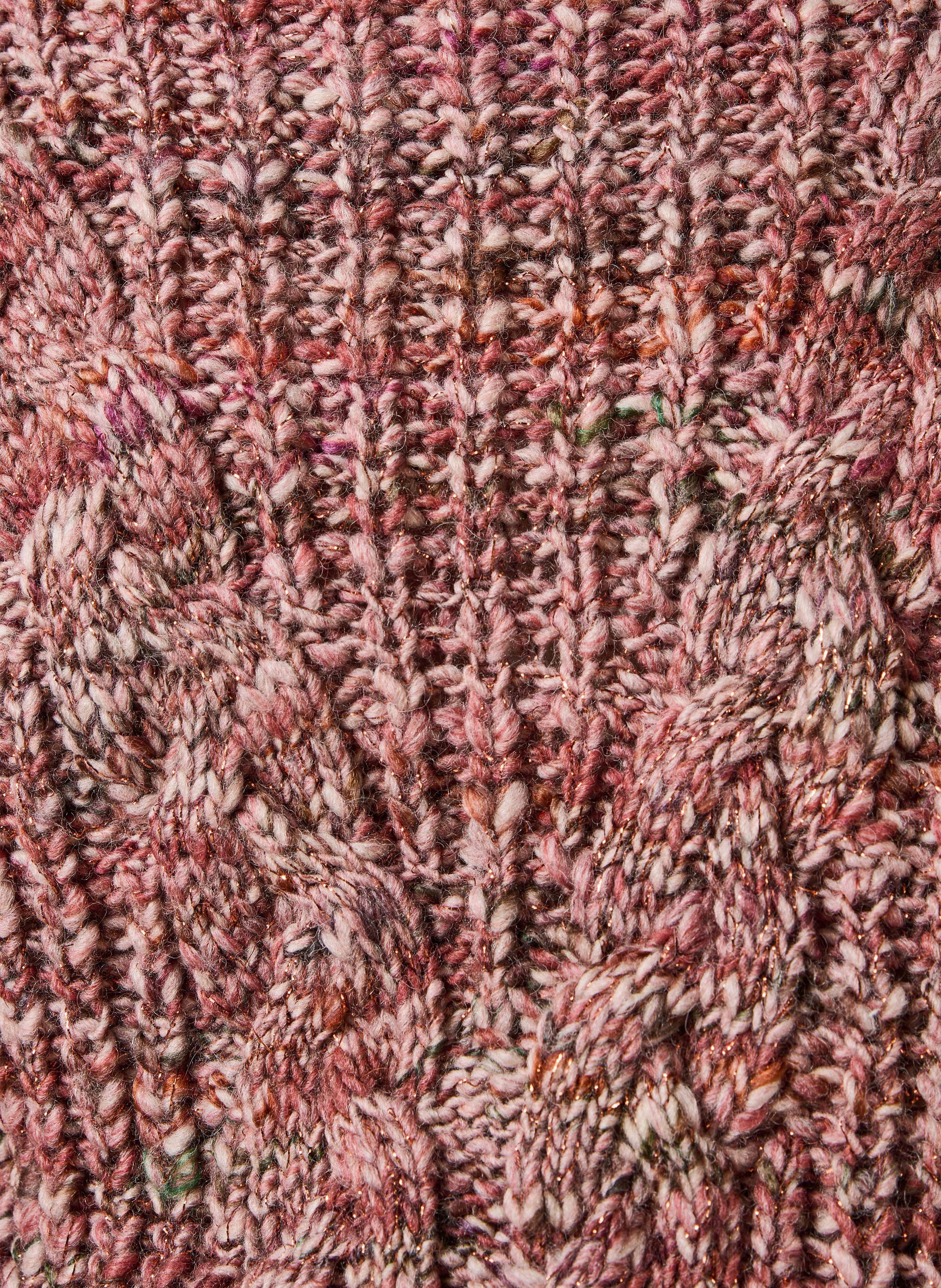 Straight high-neck knitted sweater | Pink LA FEE MARABOUTEE Women