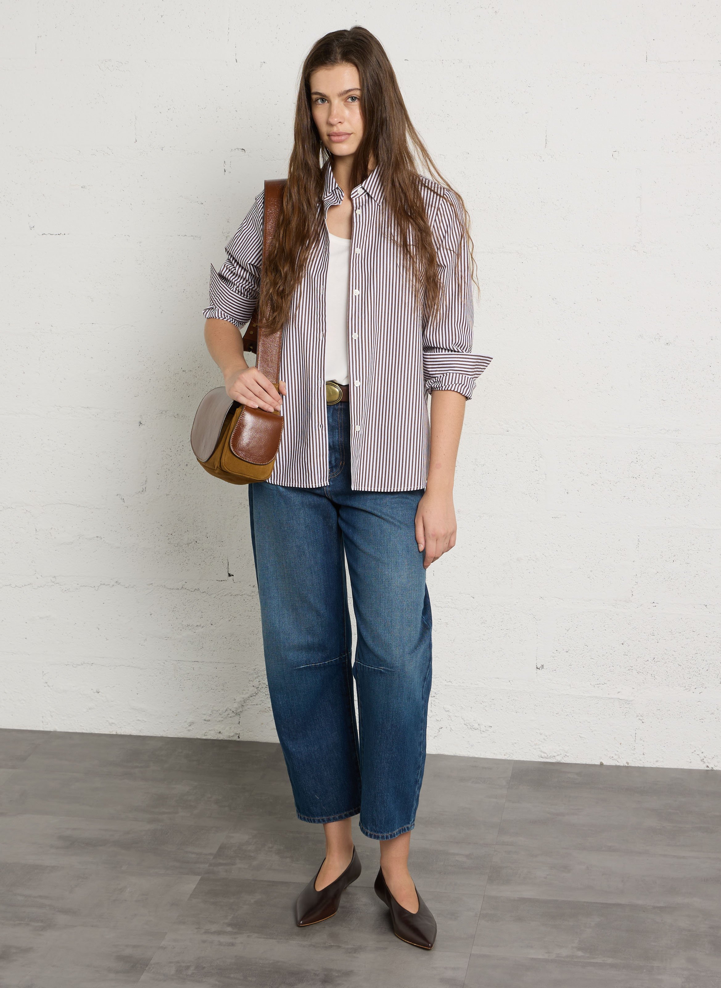 Ramie shirt LA PETITE ETOILE Brown