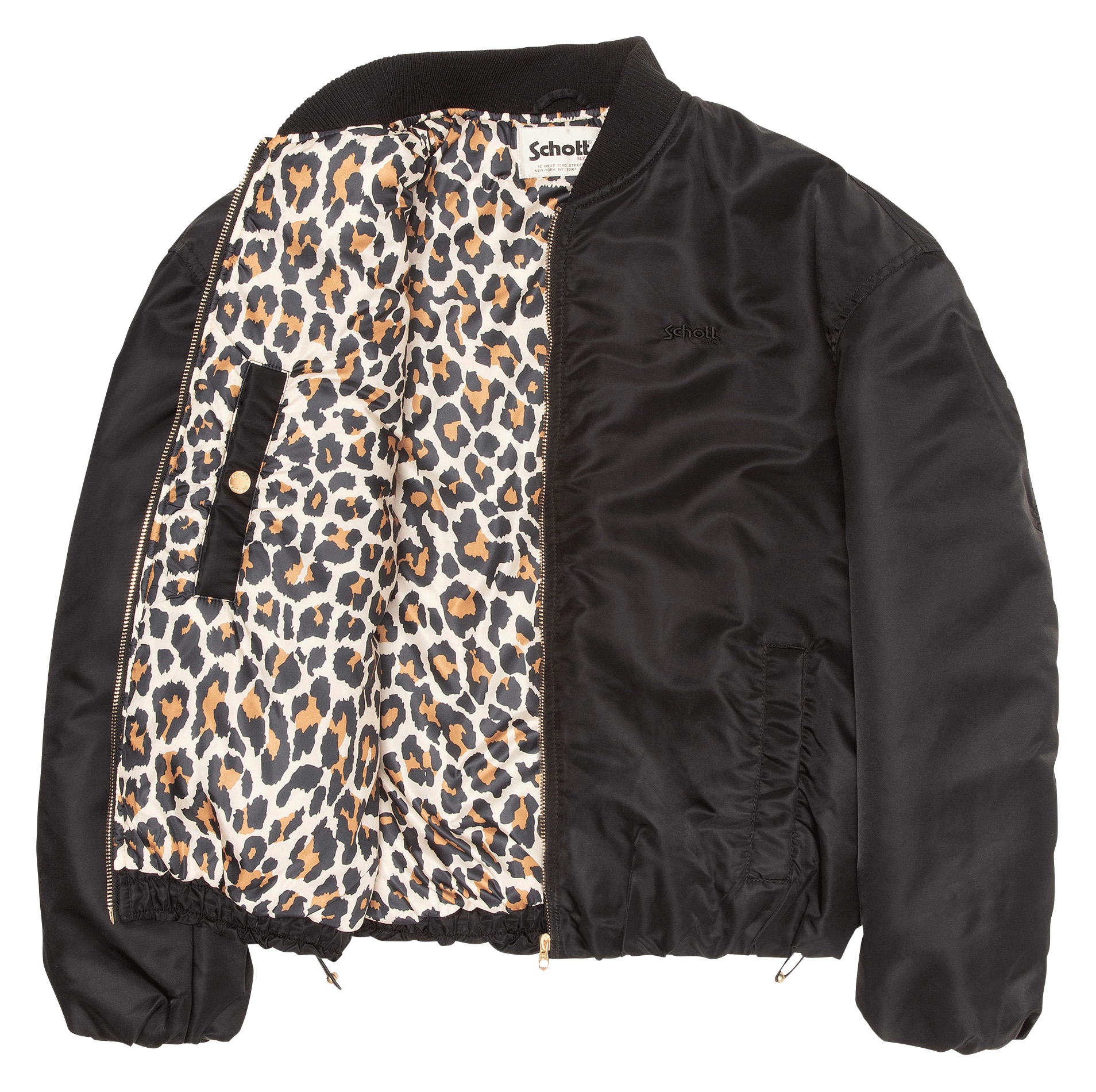 Blouson droit col Teddy SCHOTT Noir