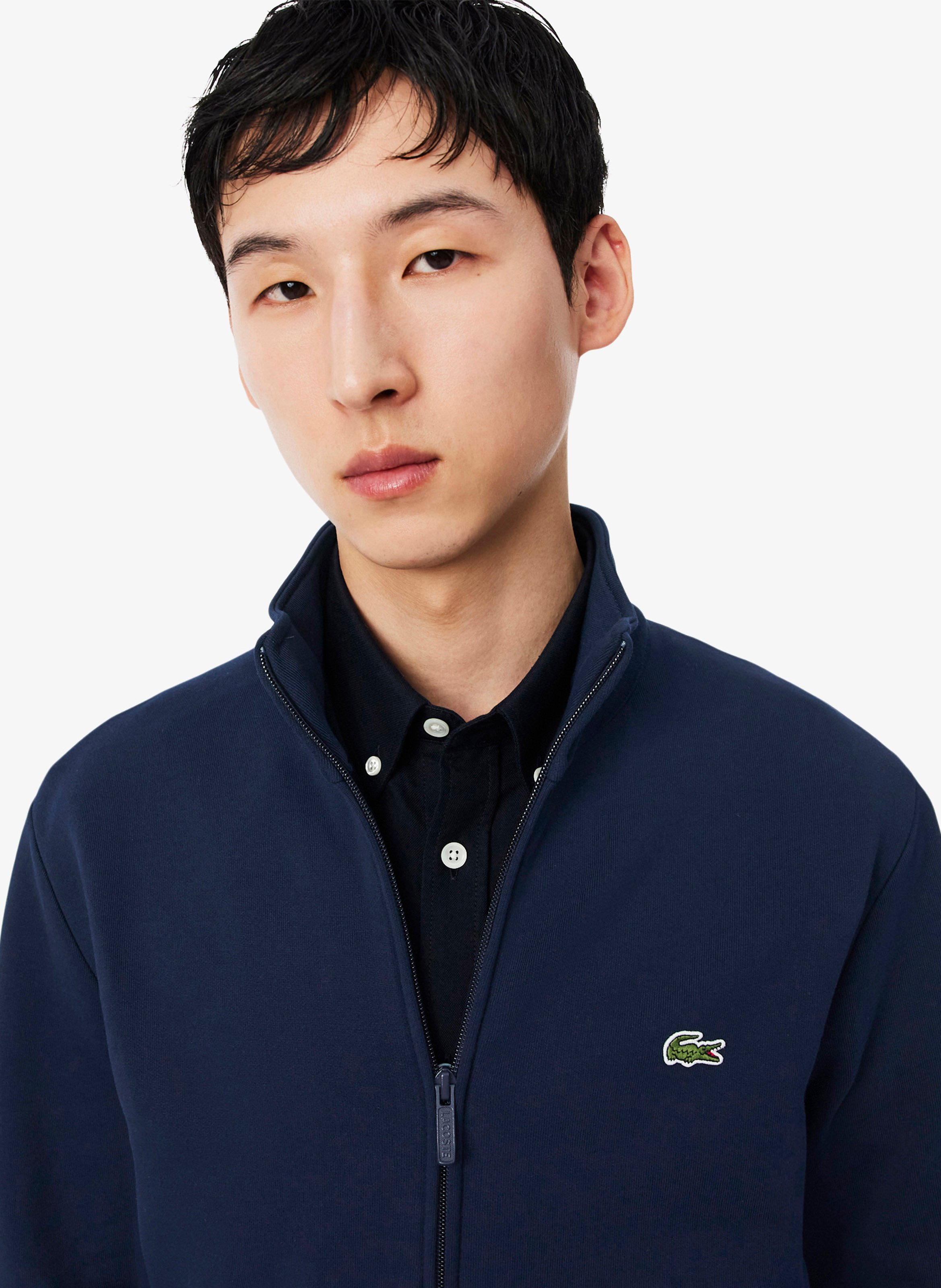 Sweatshirt aus Baumwoll-Mix mit Reißverschluss LACOSTE Blau