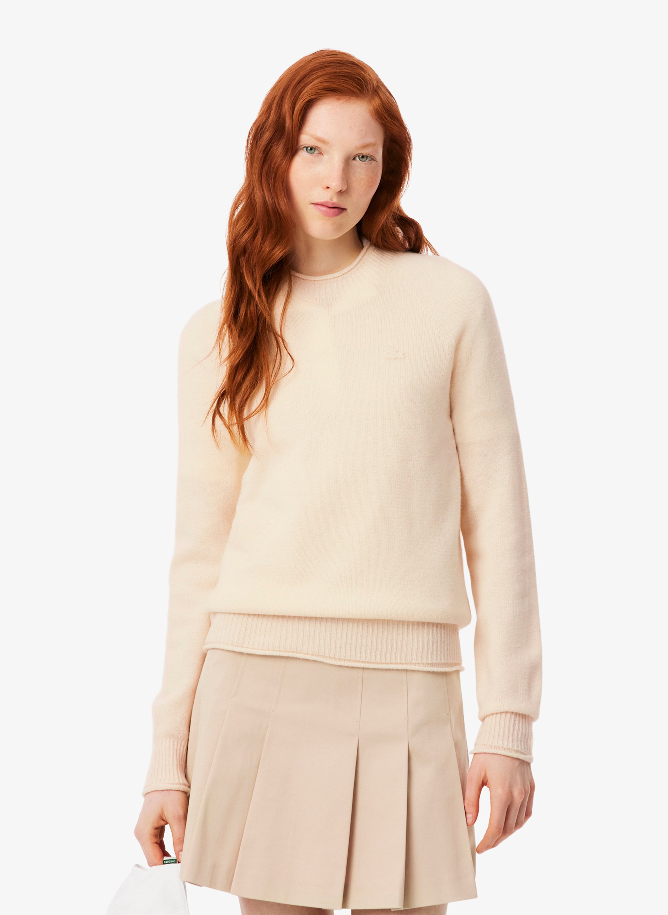 Fine wool sweater LACOSTE Blue
