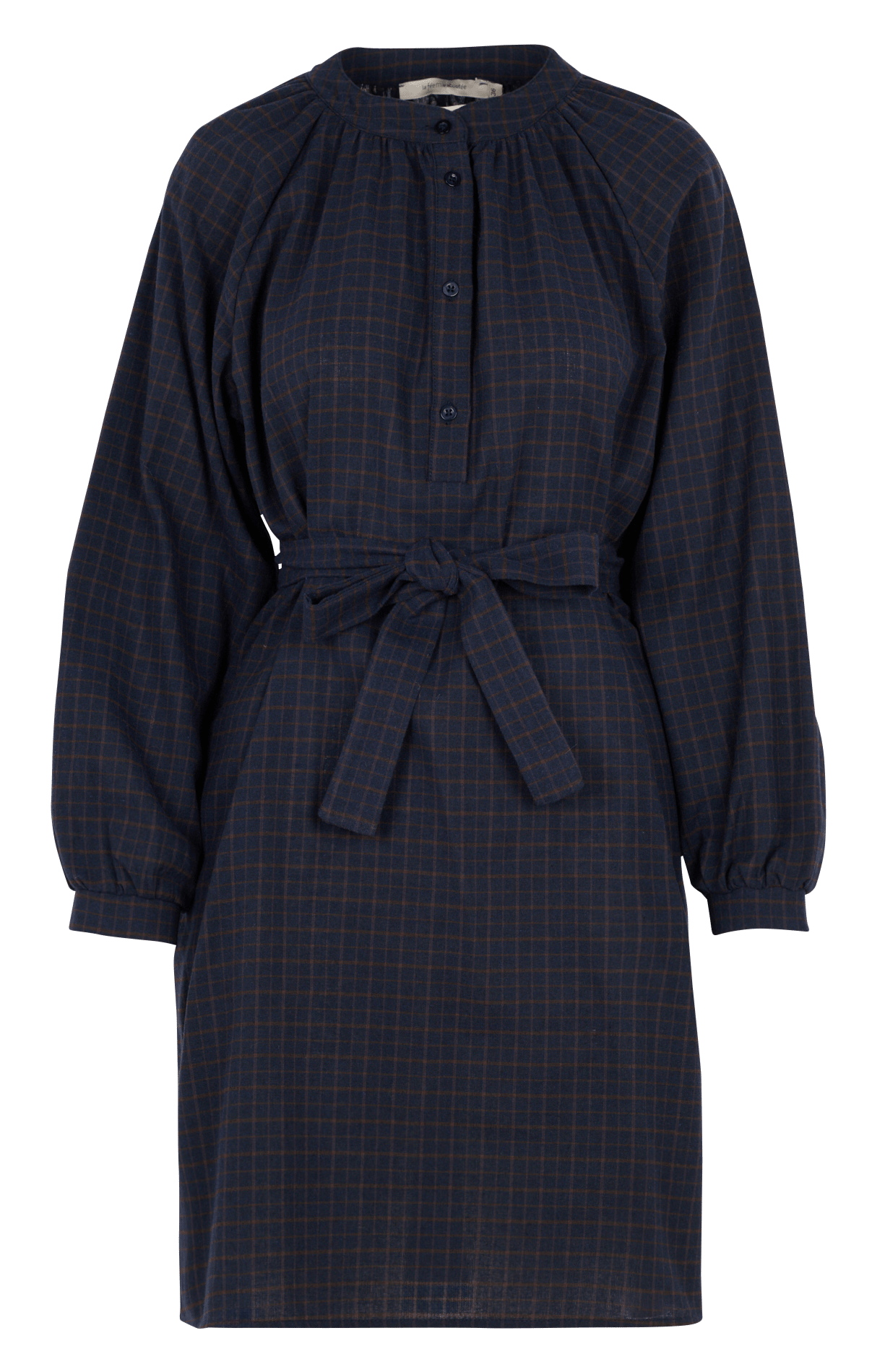 Robe ample en coton recyclé mélangé LA FEE MARABOUTEE Bleu