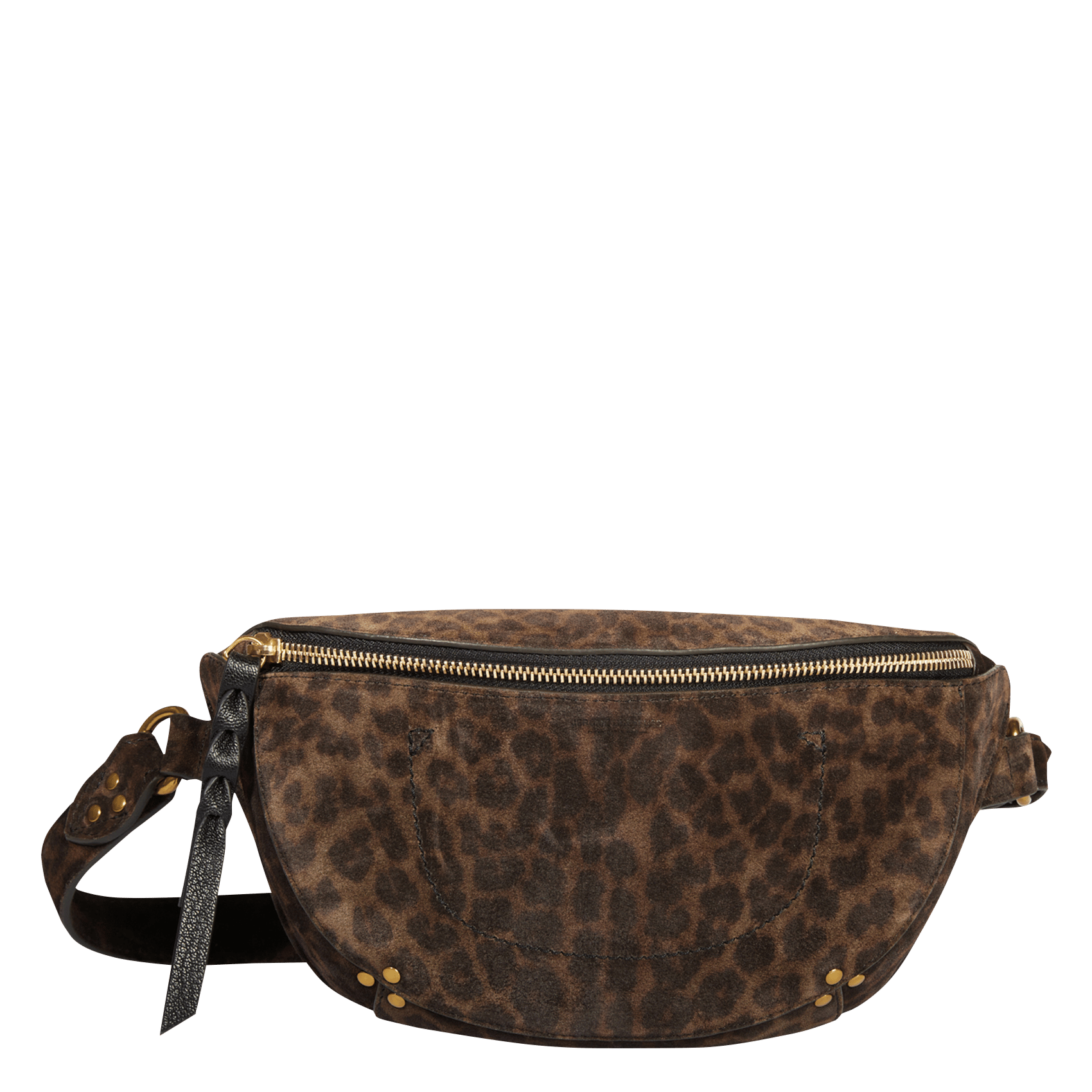 Printed suede leather fanny pack JEROME DREYFUSS