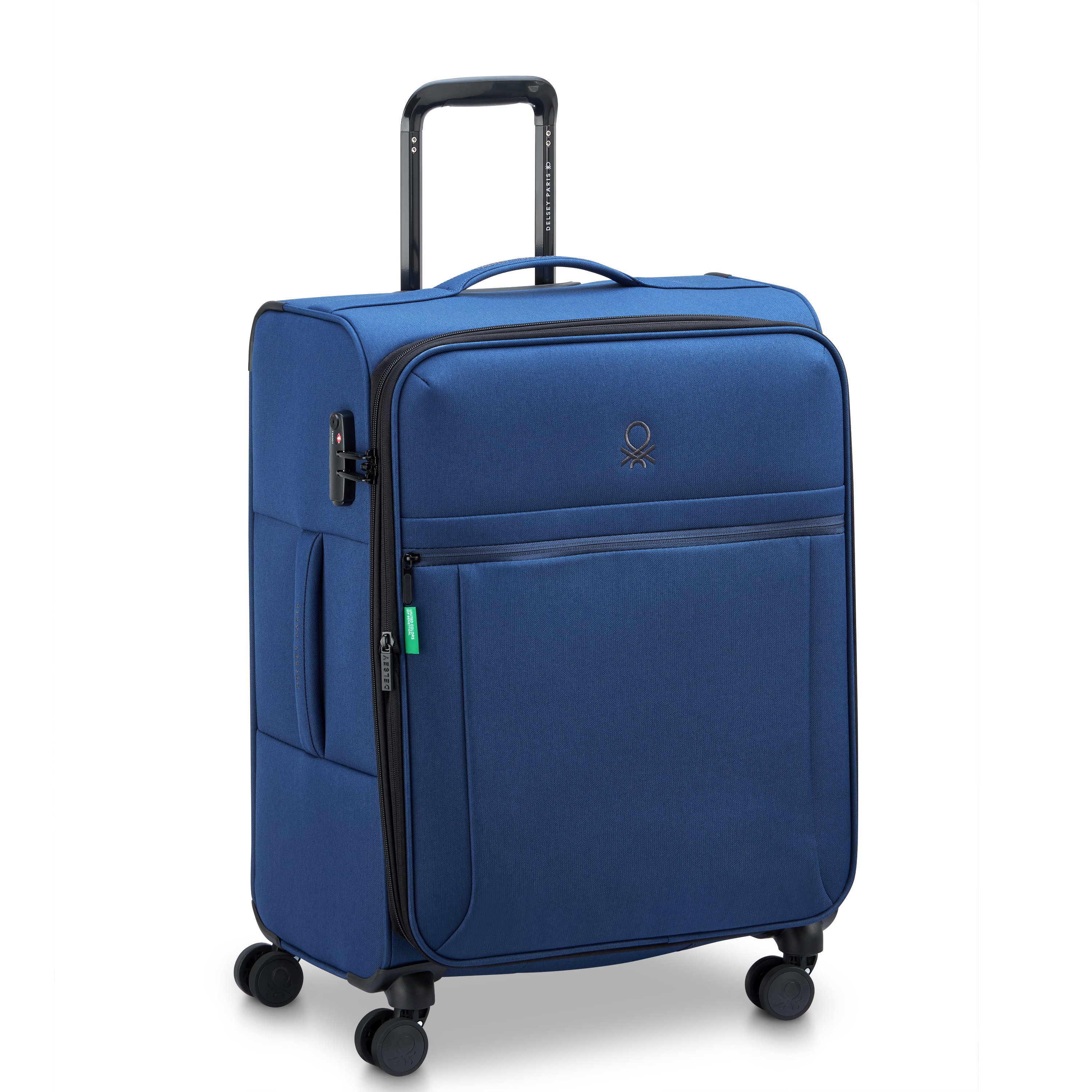 Soft cabin suitcase DELSEY PARIS Blue