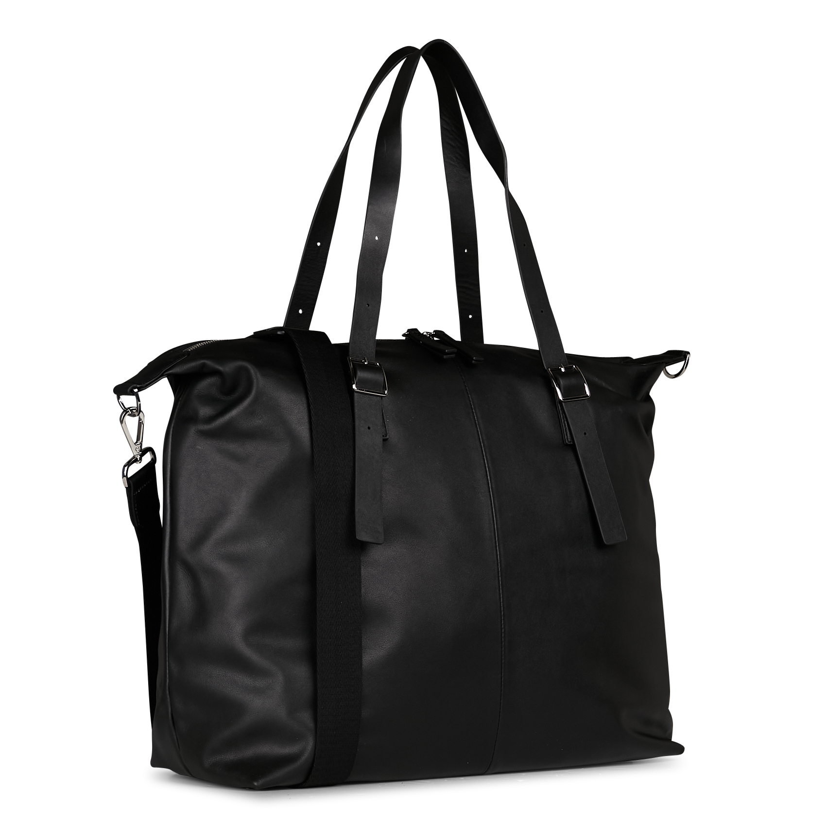 Sac week-end en cuir SAISON 1865 Noir