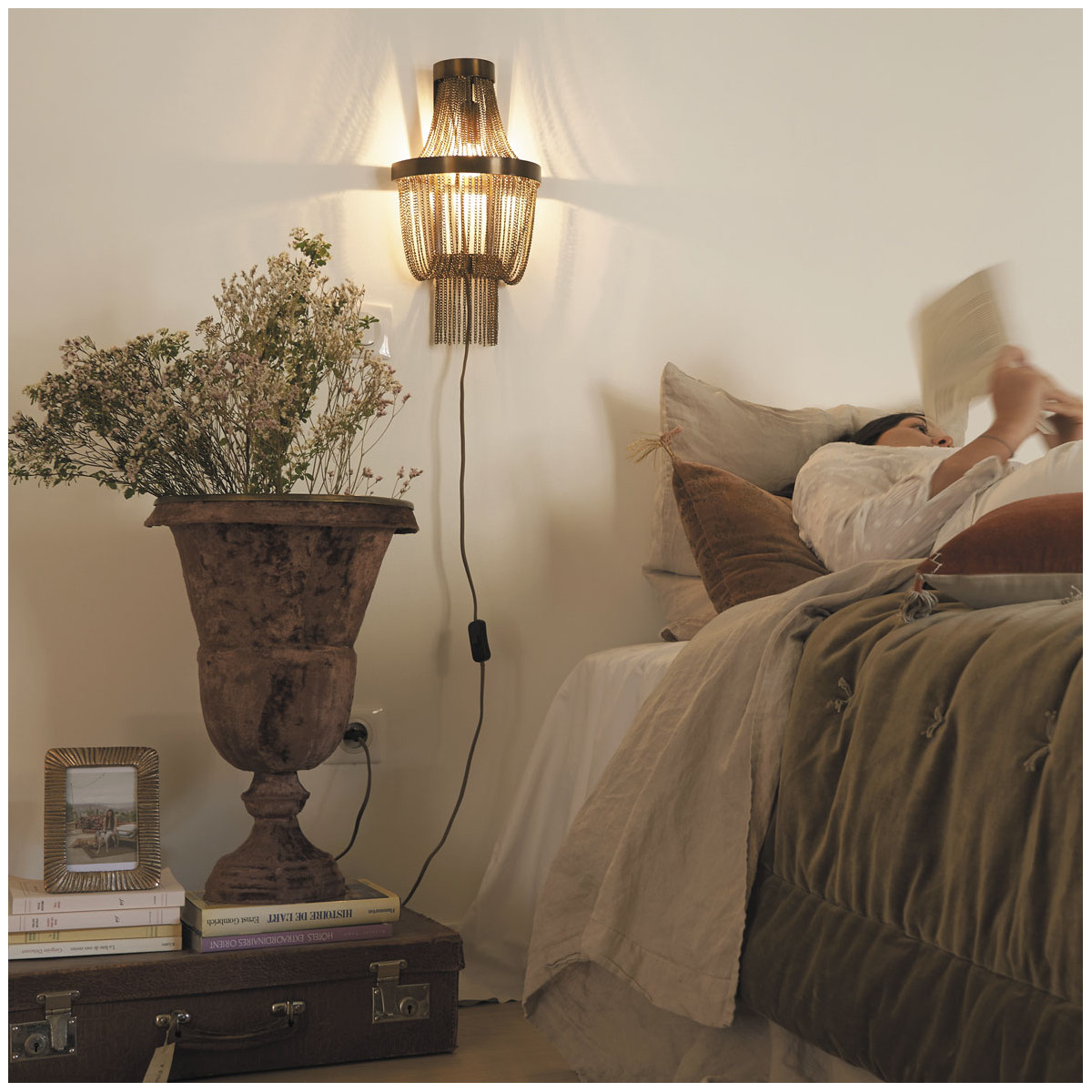 Wall light BLANC D'IVOIRE Brown