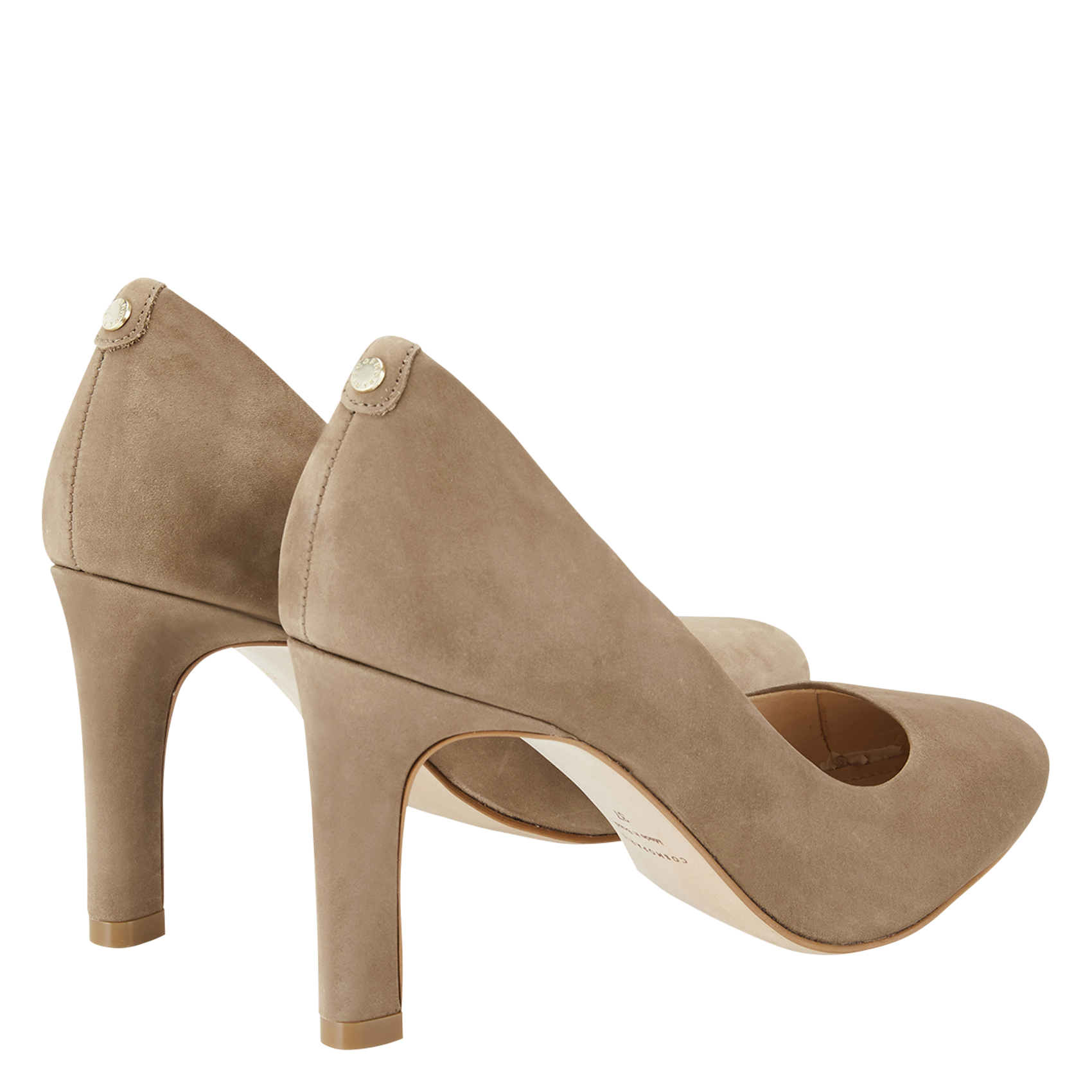 Escarpins en cuir velours COSMOPARIS Beige