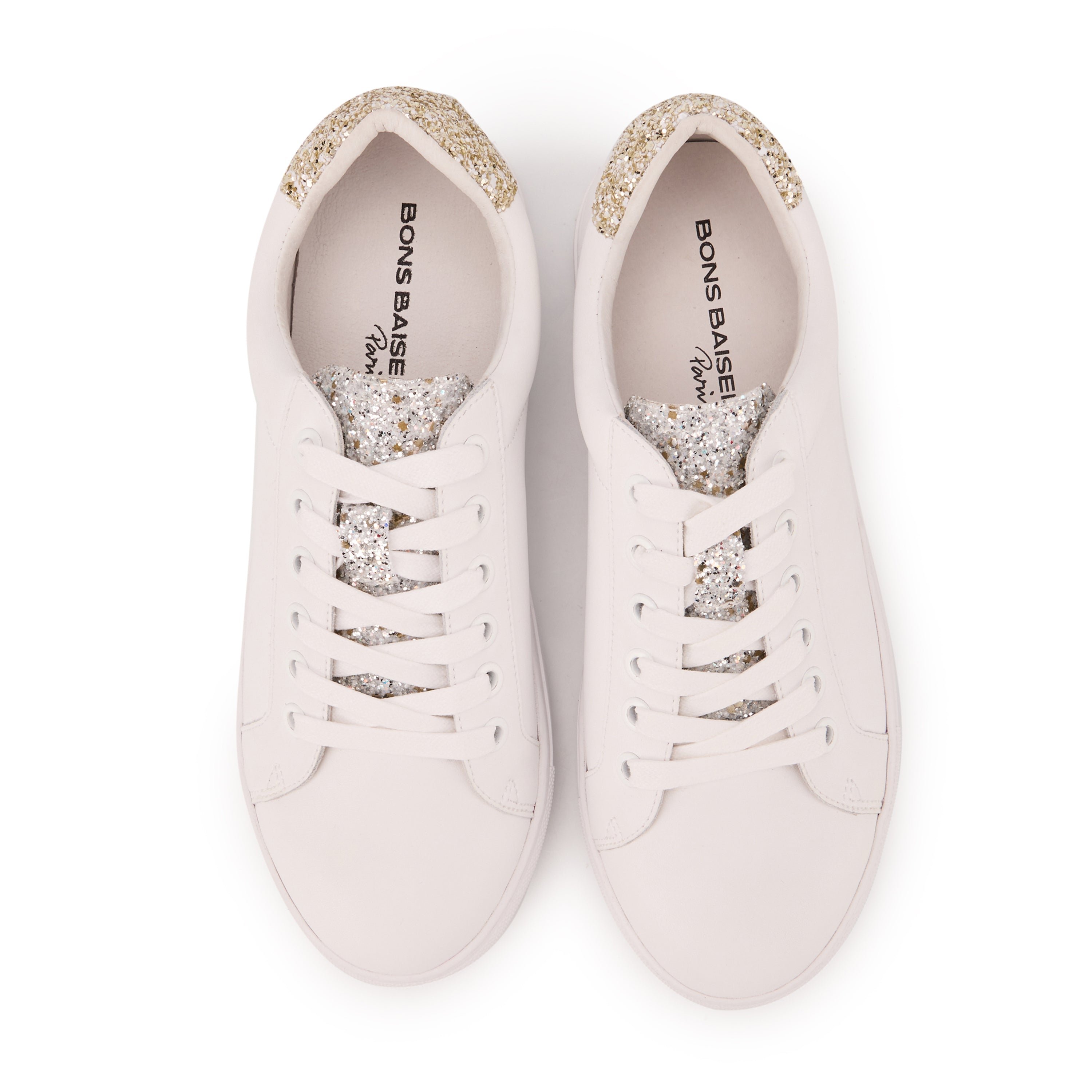 Jimmy leather sneakers BONS BAISERS PARIS White