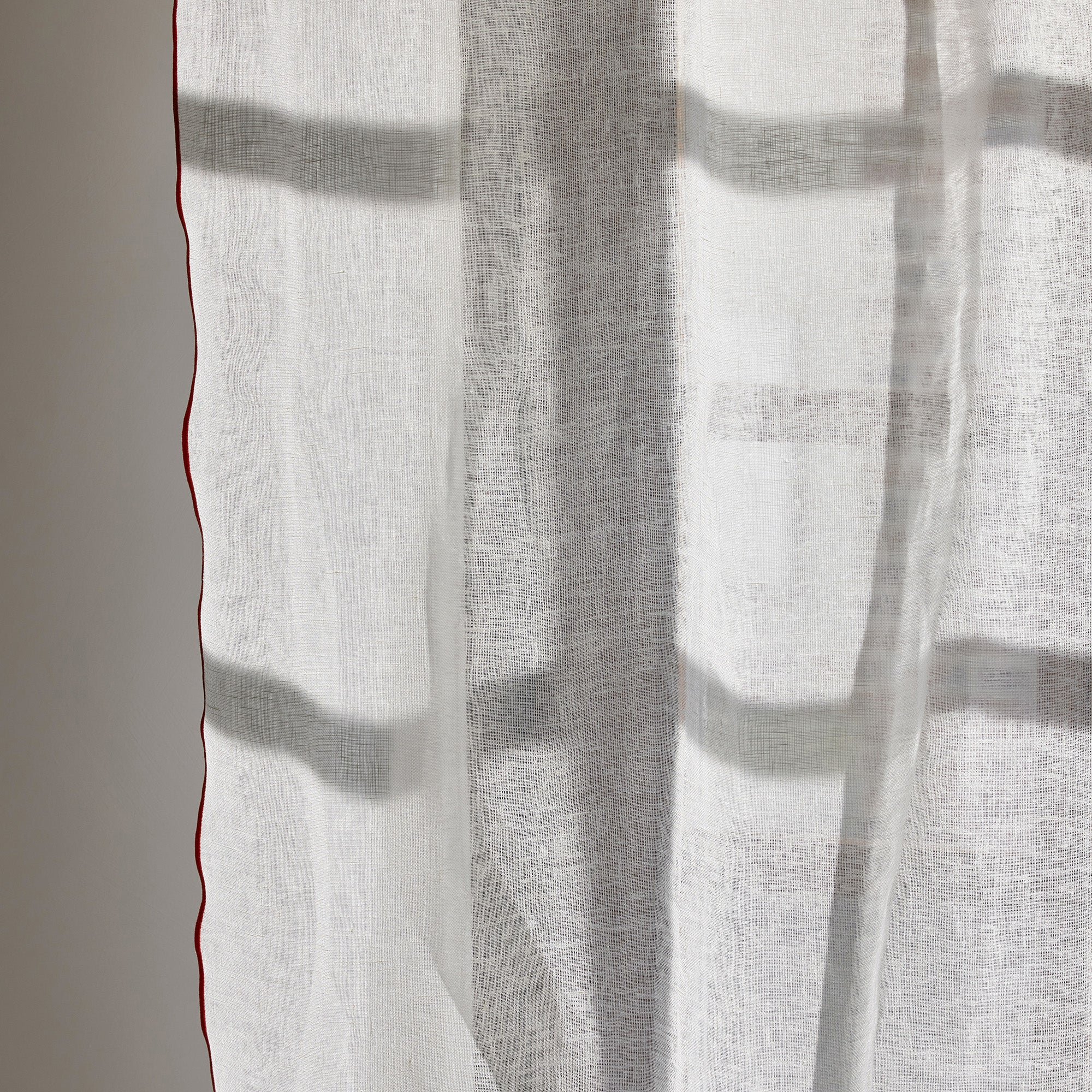Voile curtain panel MADURA White