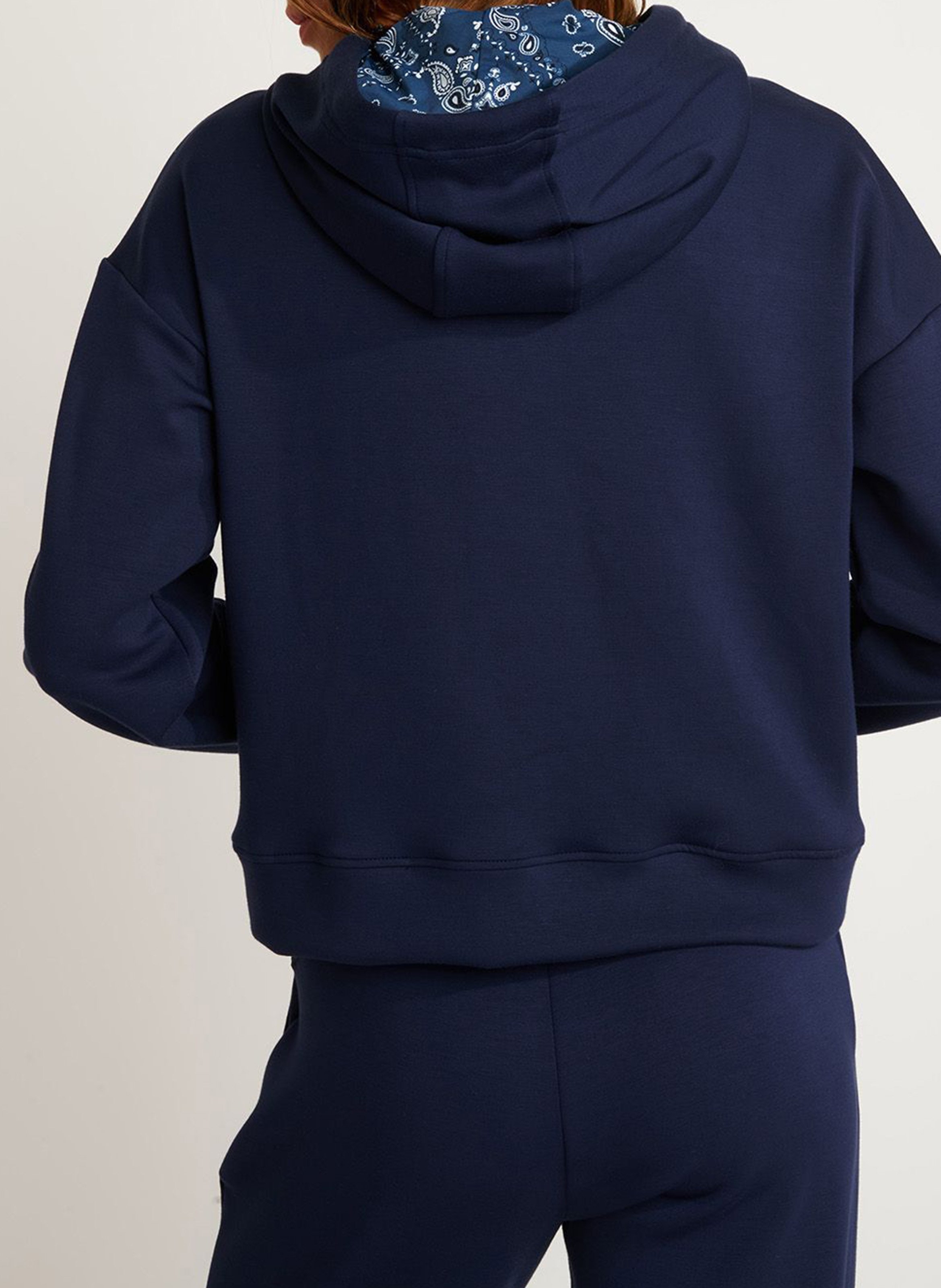 Sweat à capuche droit BANANA MOON Bleu