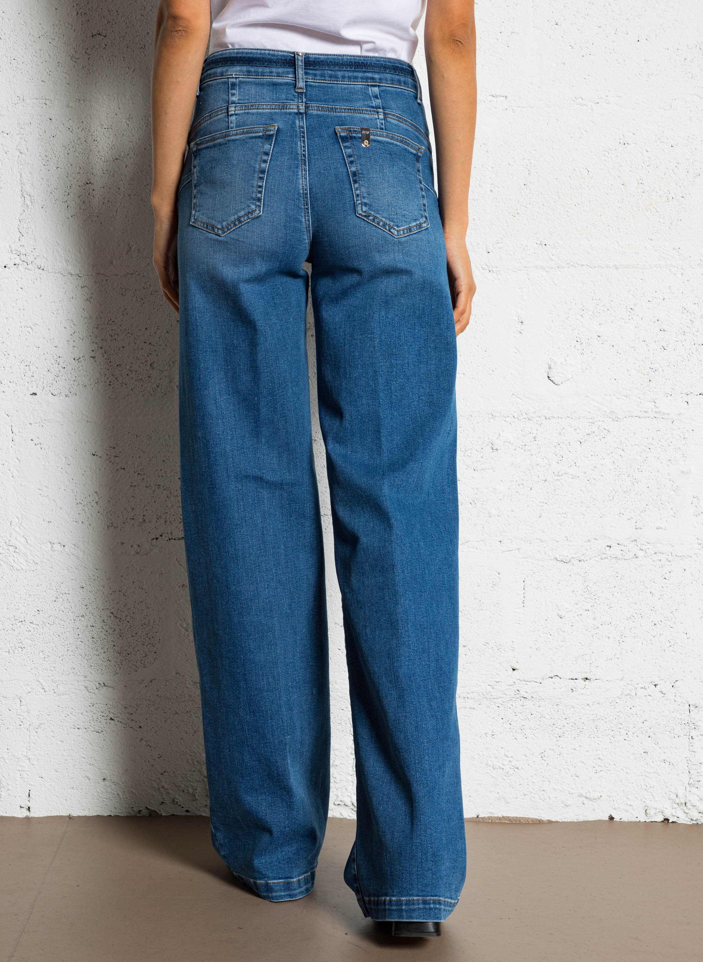 Flared jeans - katoenblend LIU JO Blauw