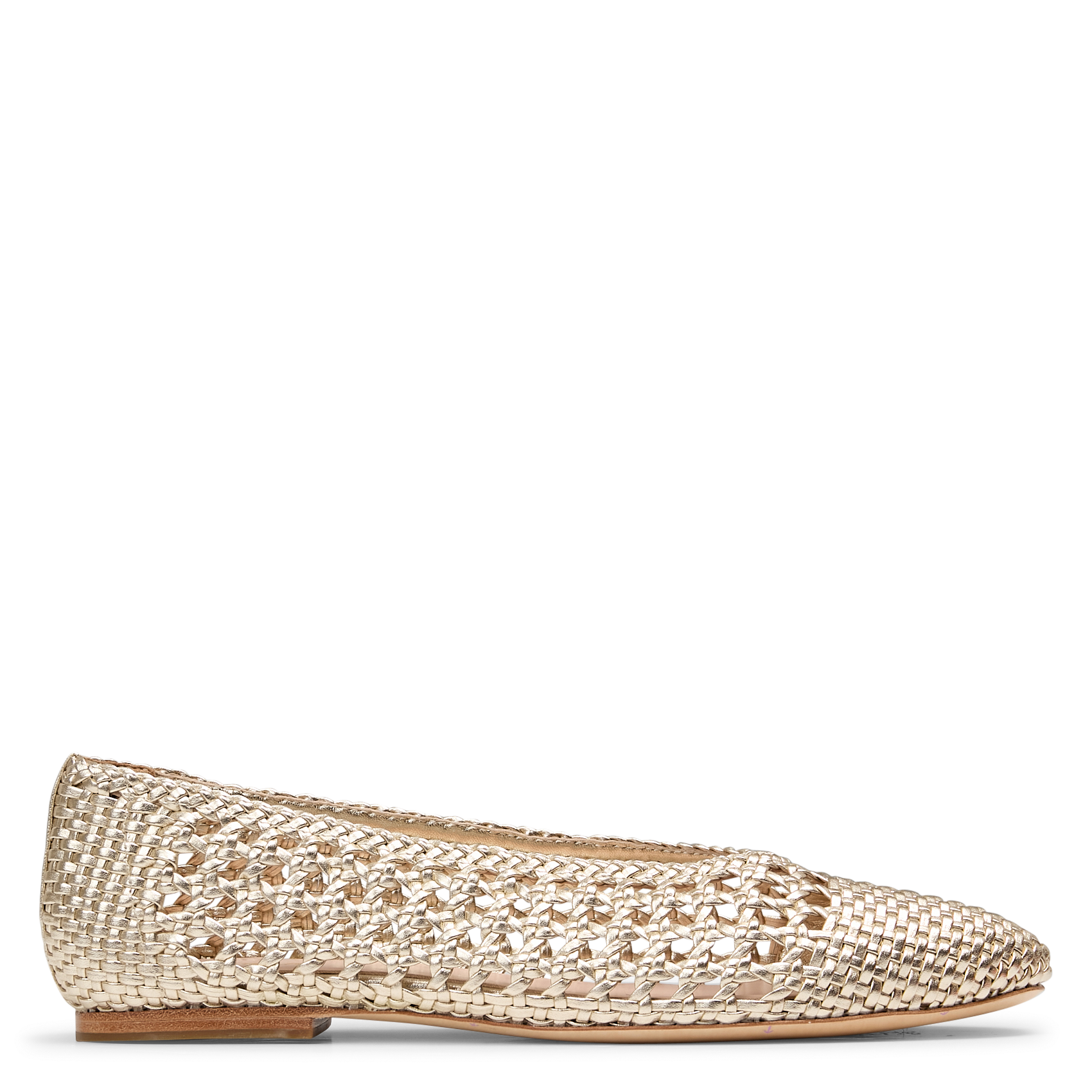 Ballerines effet cuir tressées MI/MAI