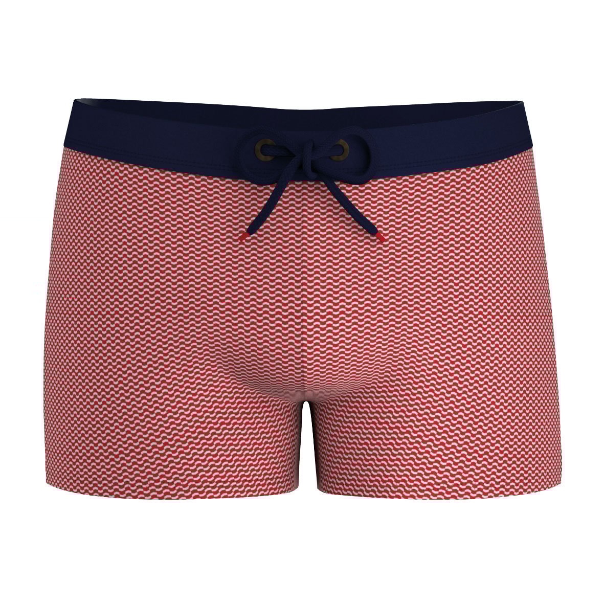 French-made recycled fiber swimming boxers EMINENCE Red