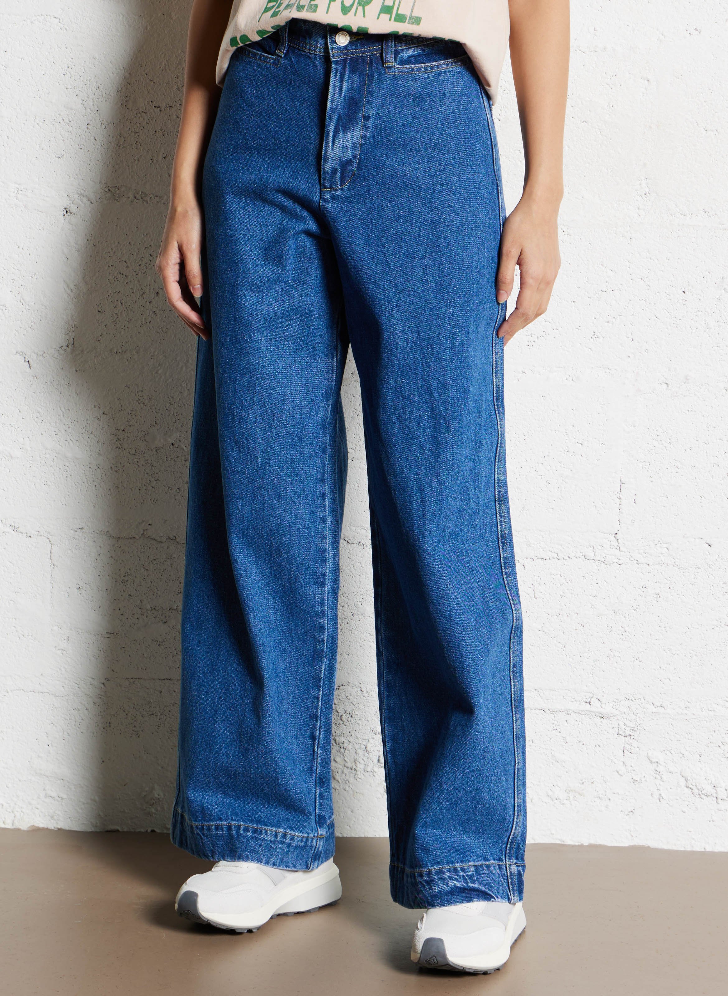 Jean large  LOLLYS LAUNDRY Bleu