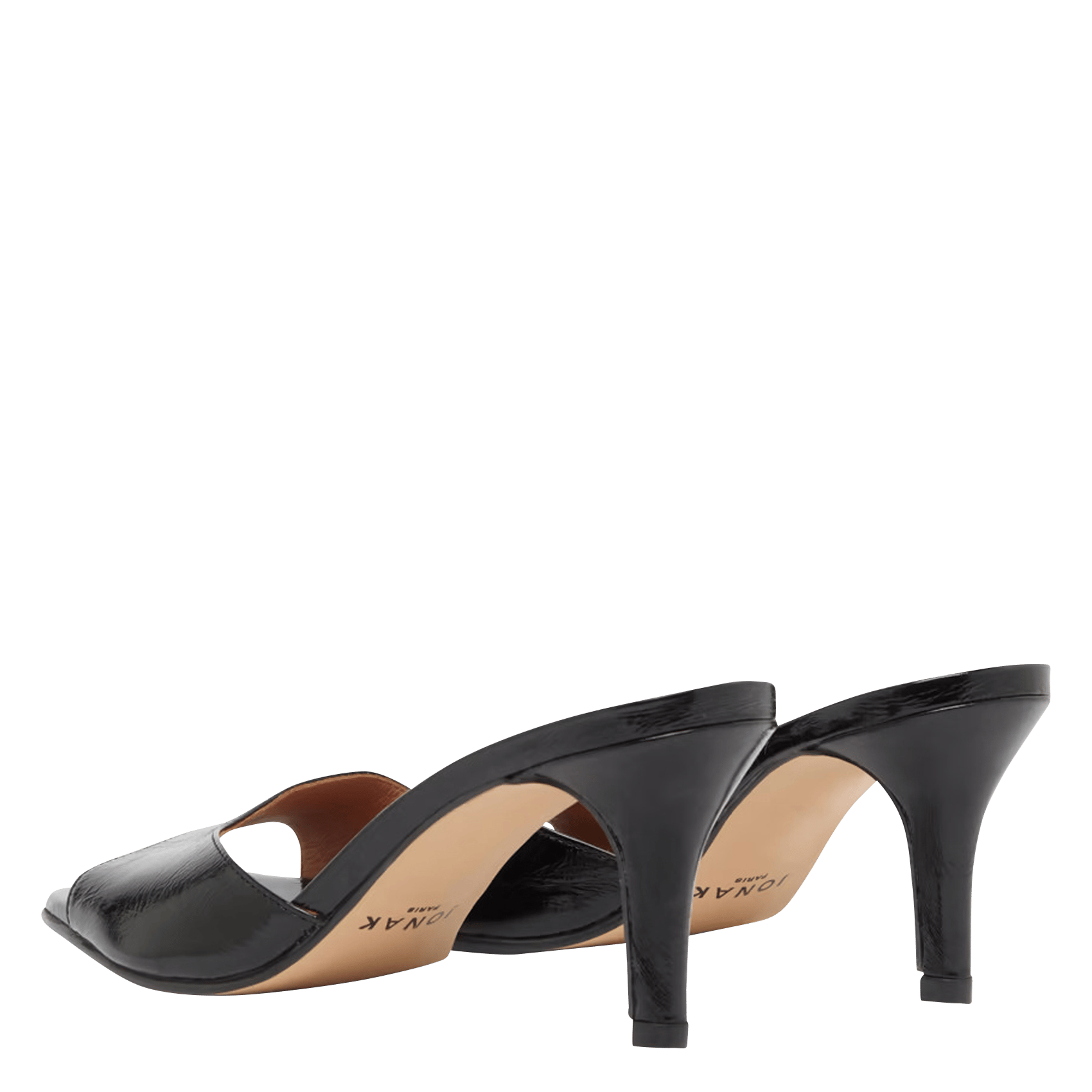 Mules vernies à talons JONAK Noir