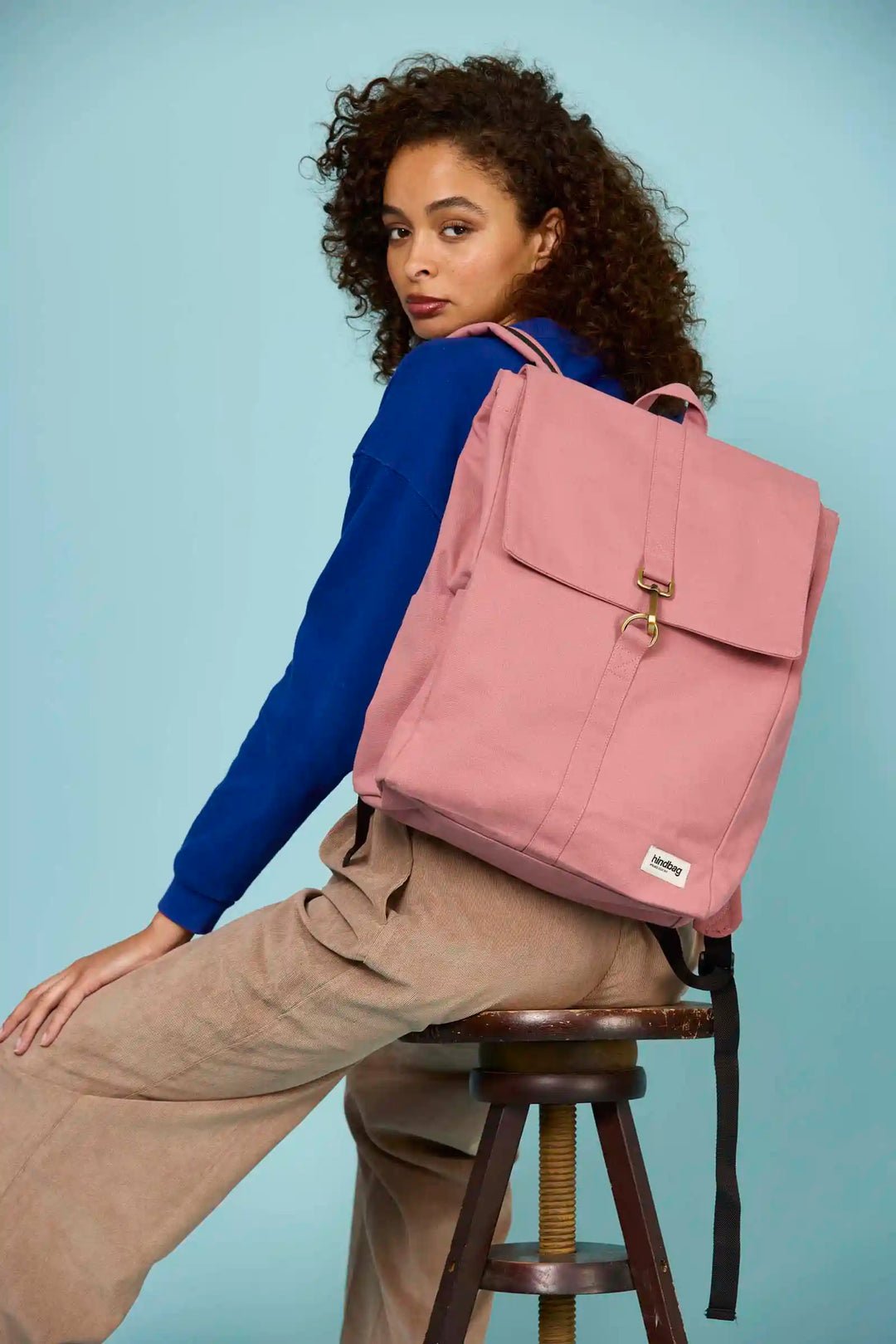 Cotton backpack HINDBAG Pink