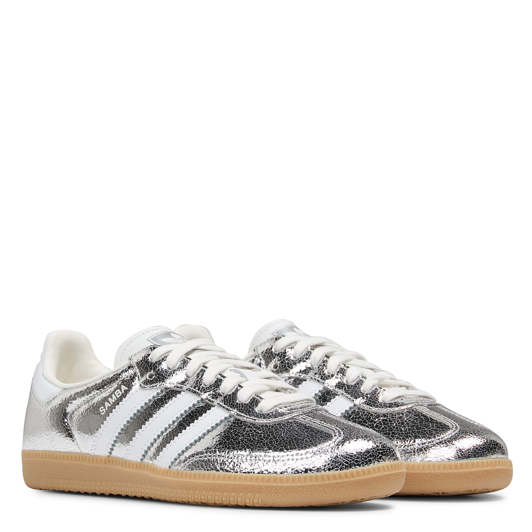 Lage, glanzende sneakers ADIDAS Grijs