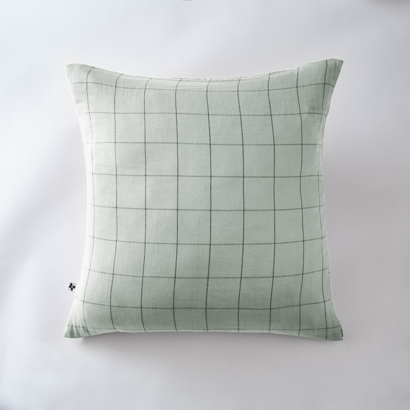 Cotton percale pillow case L'EFFET PAPILLON