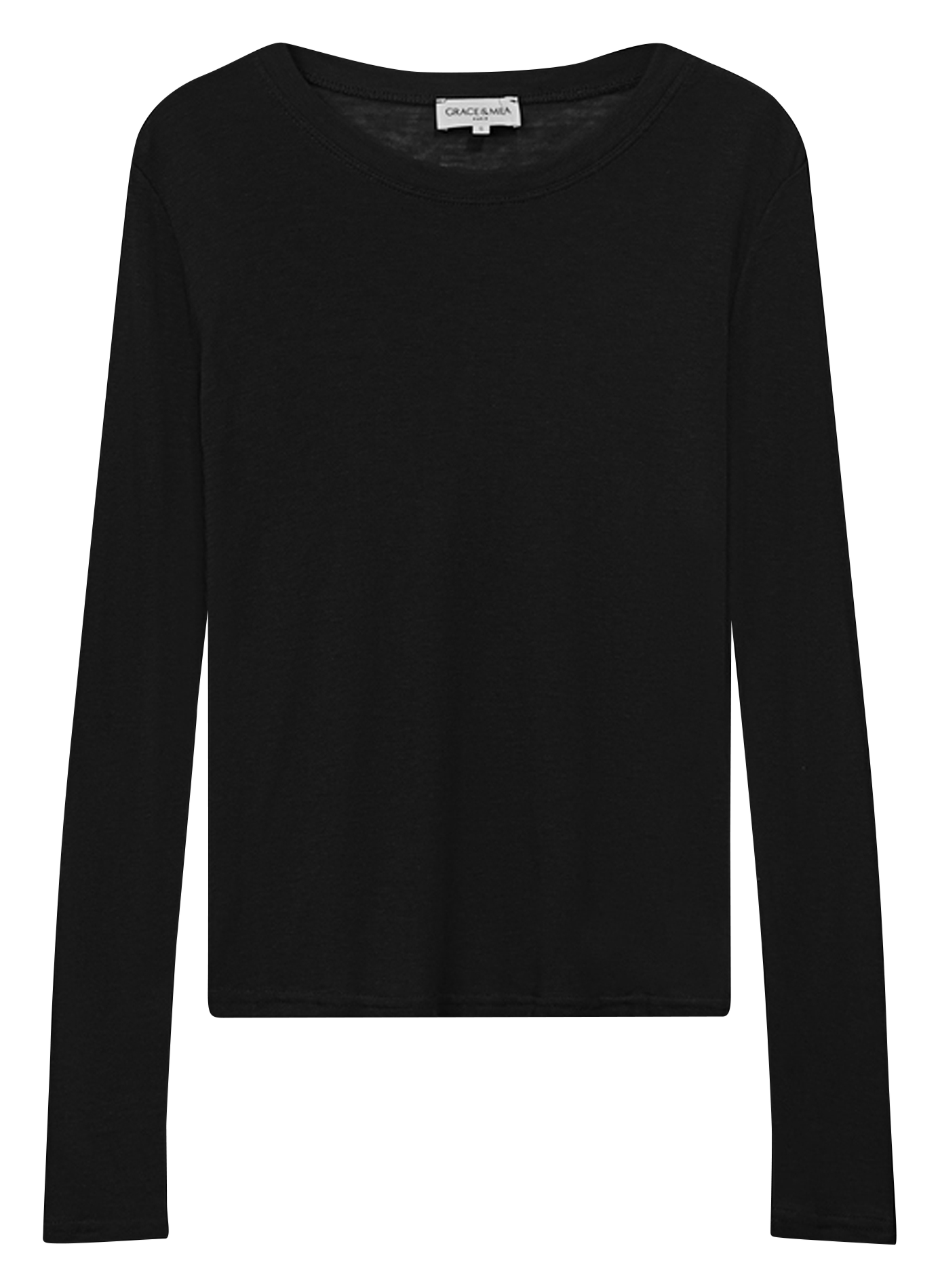 Cotton T-shirt GRACE ET MILA Black