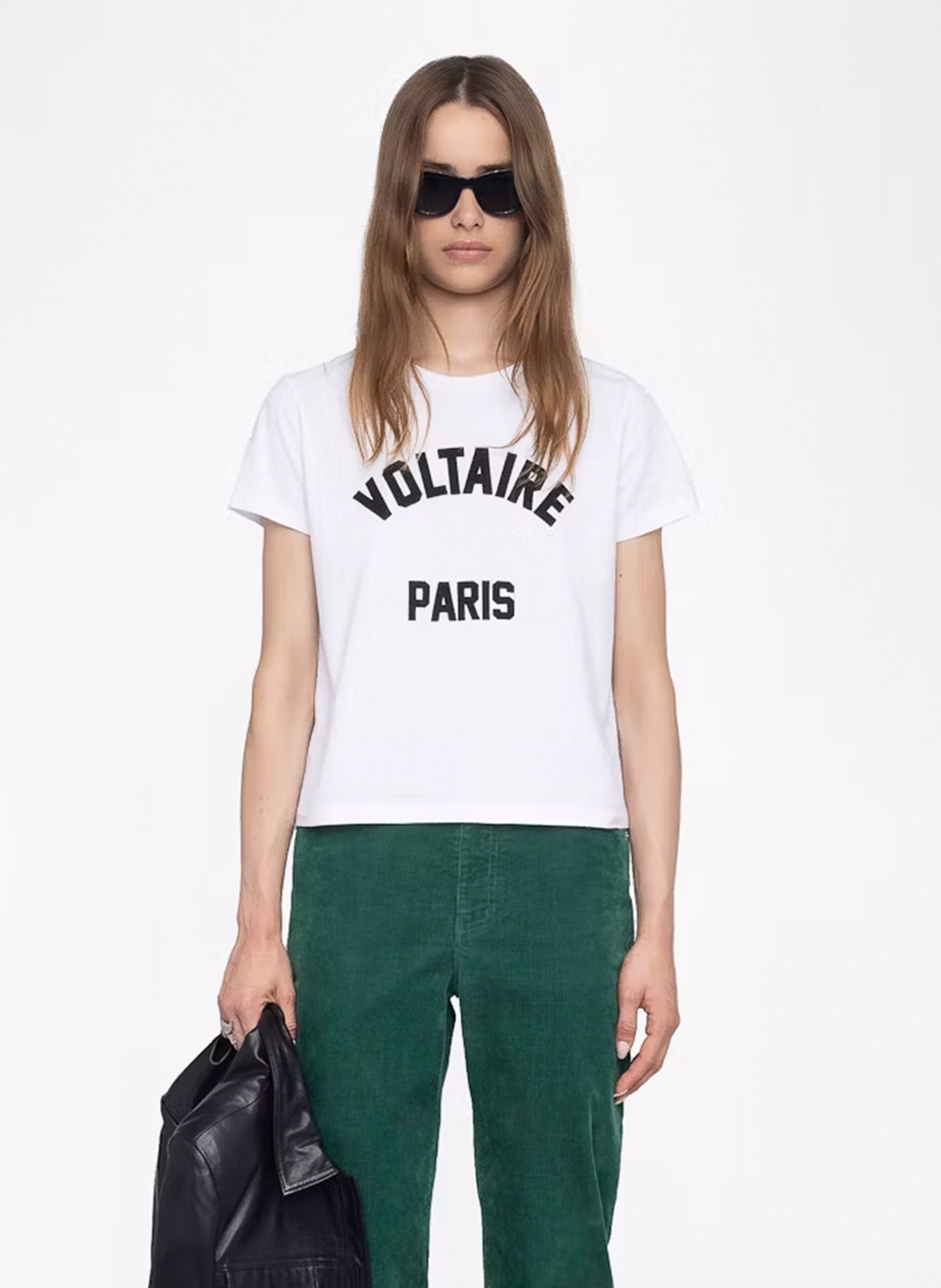 Tee-shirt manches courtes brodé ZADIG&VOLTAIRE Blanc