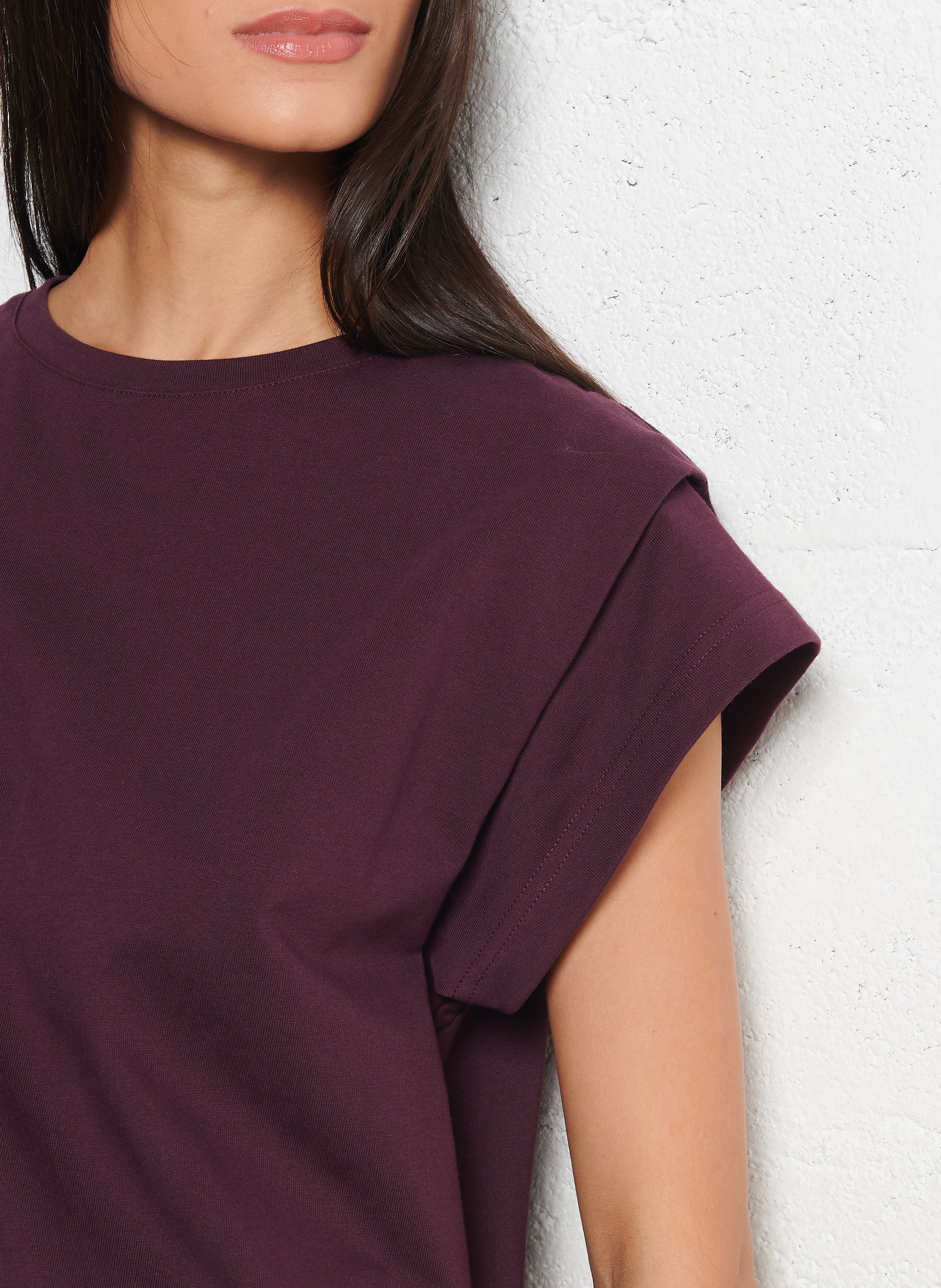 Straight fit short-sleeve t-shirt BA&SH Plums