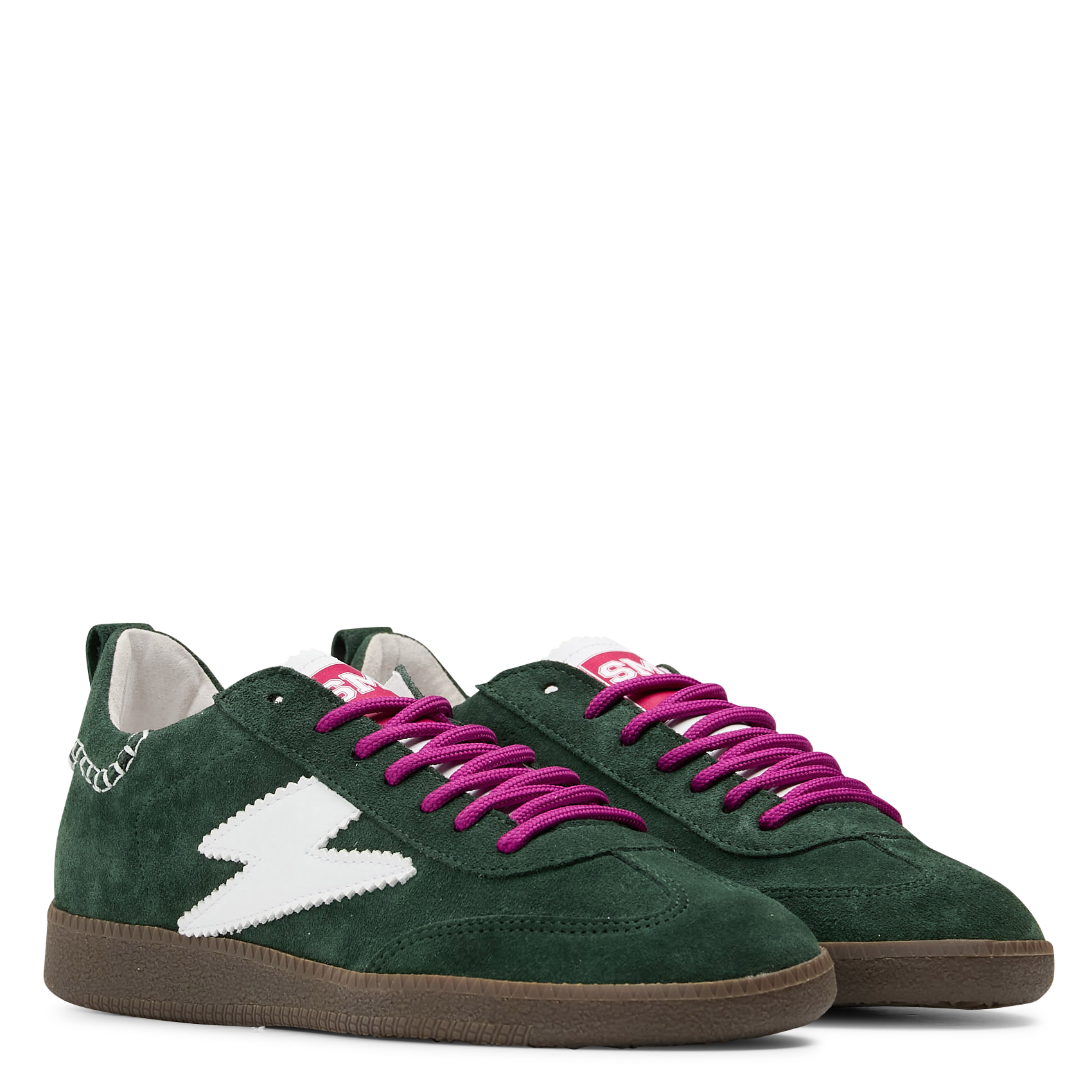 Baskets basses en cuir mélangé SEMERDJIAN - SMR Vert