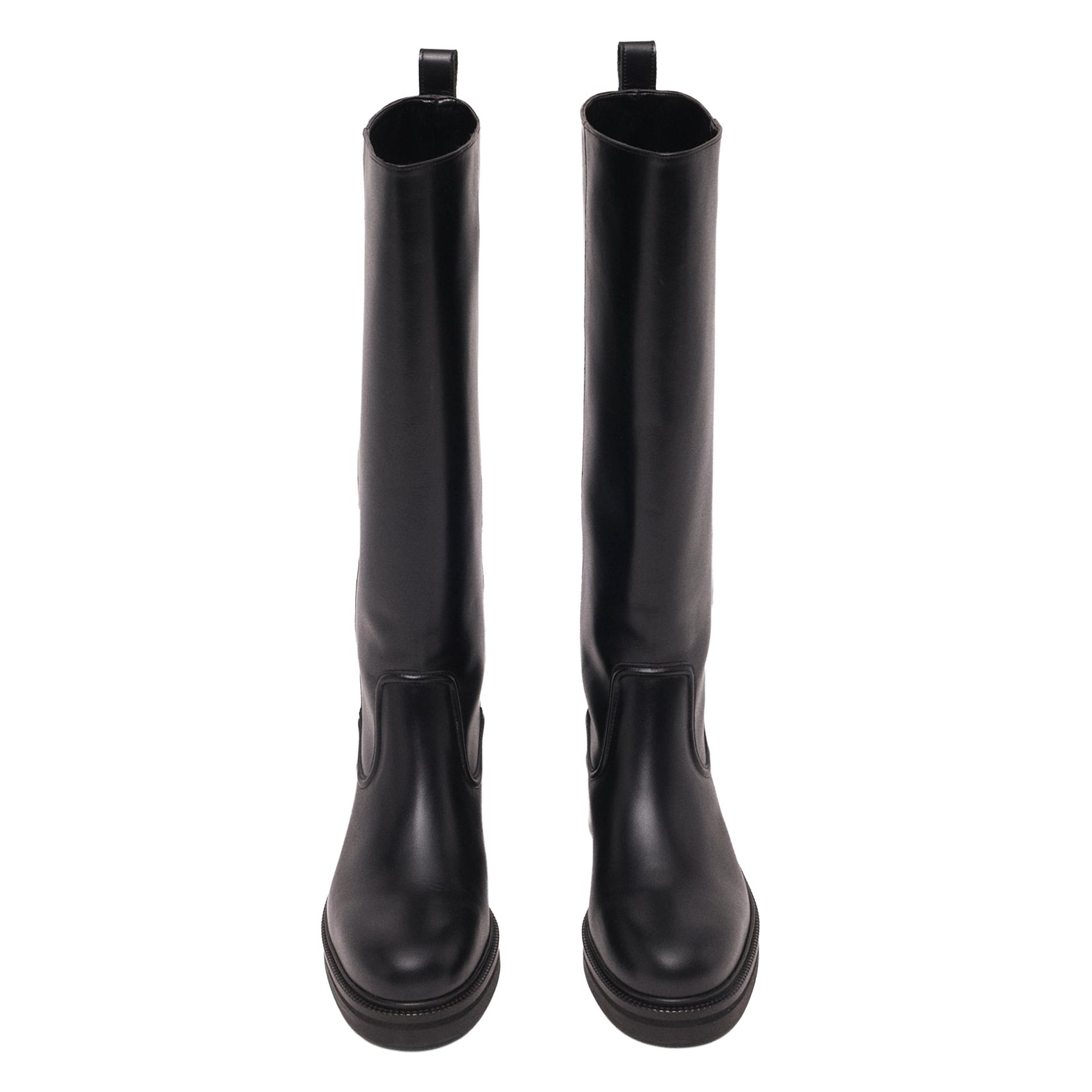 Bottes en cuir MAJE Noir