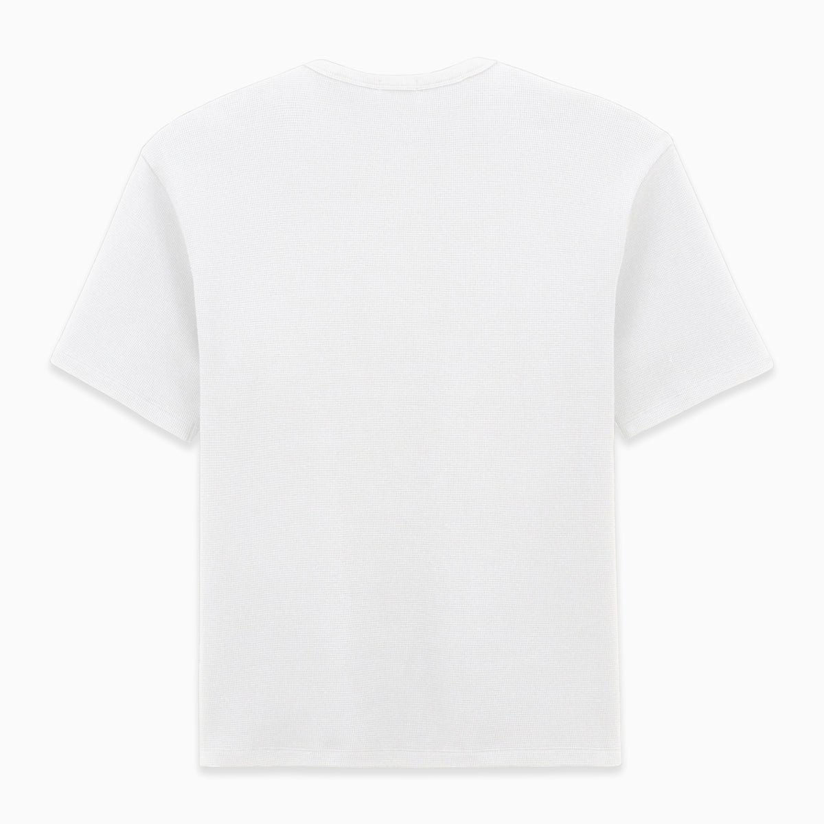 Short-sleeved waffle fabric T-shirt SERGE BLANCO White