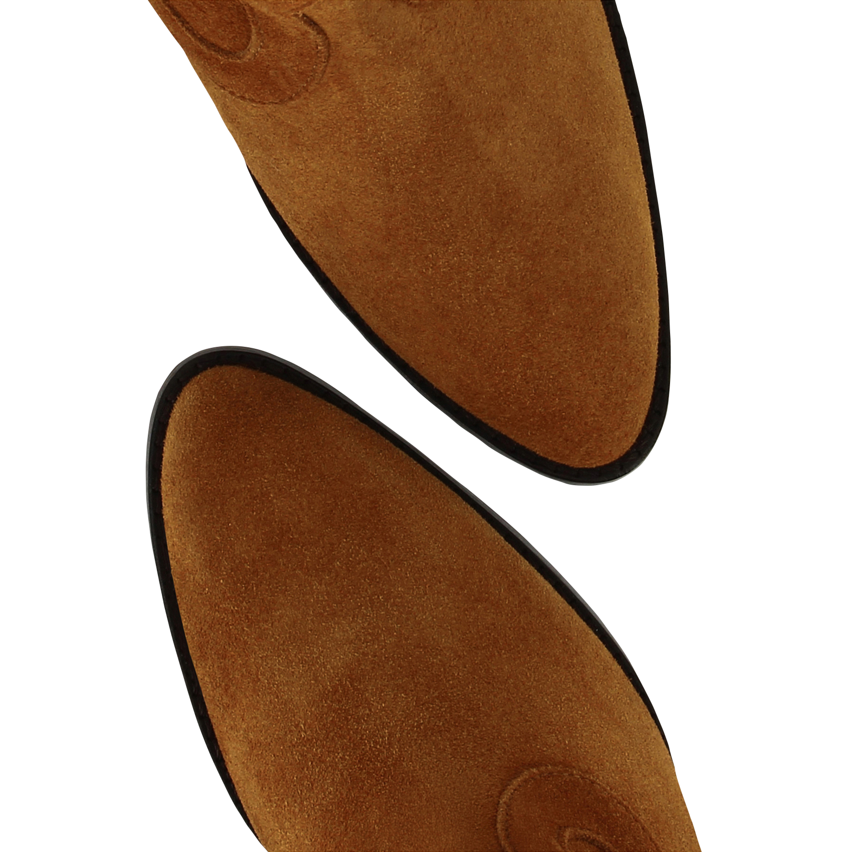 Bottes en cuir velours SOCQUE PARIS Beige