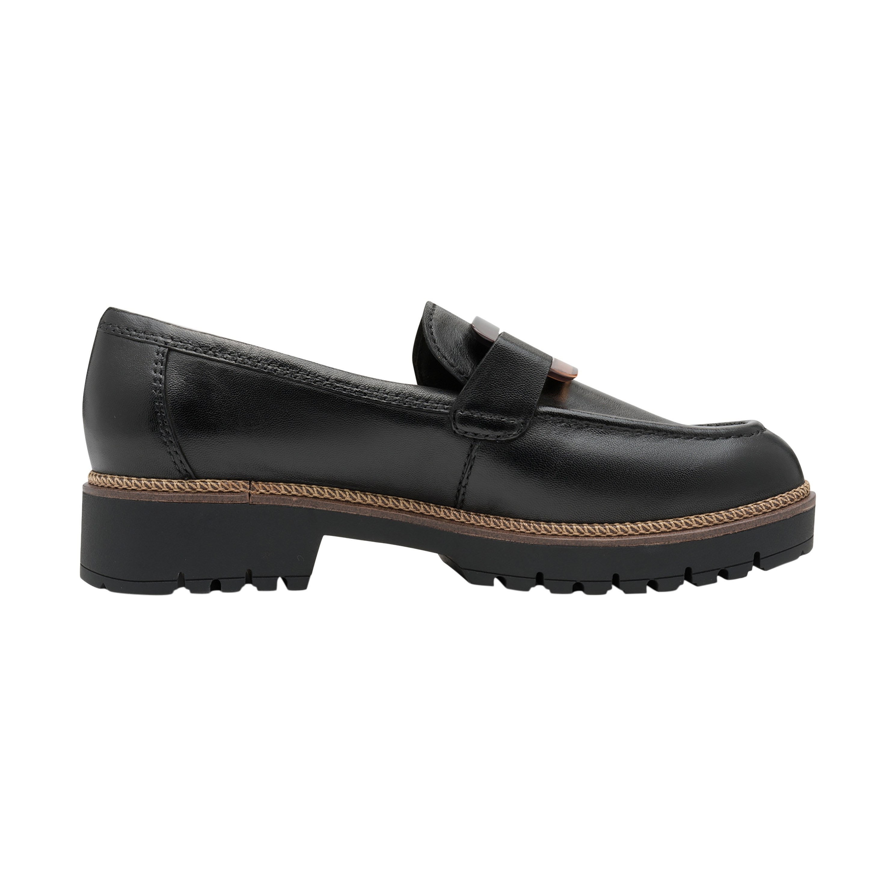Mocassin cuir TAMARIS Noir
