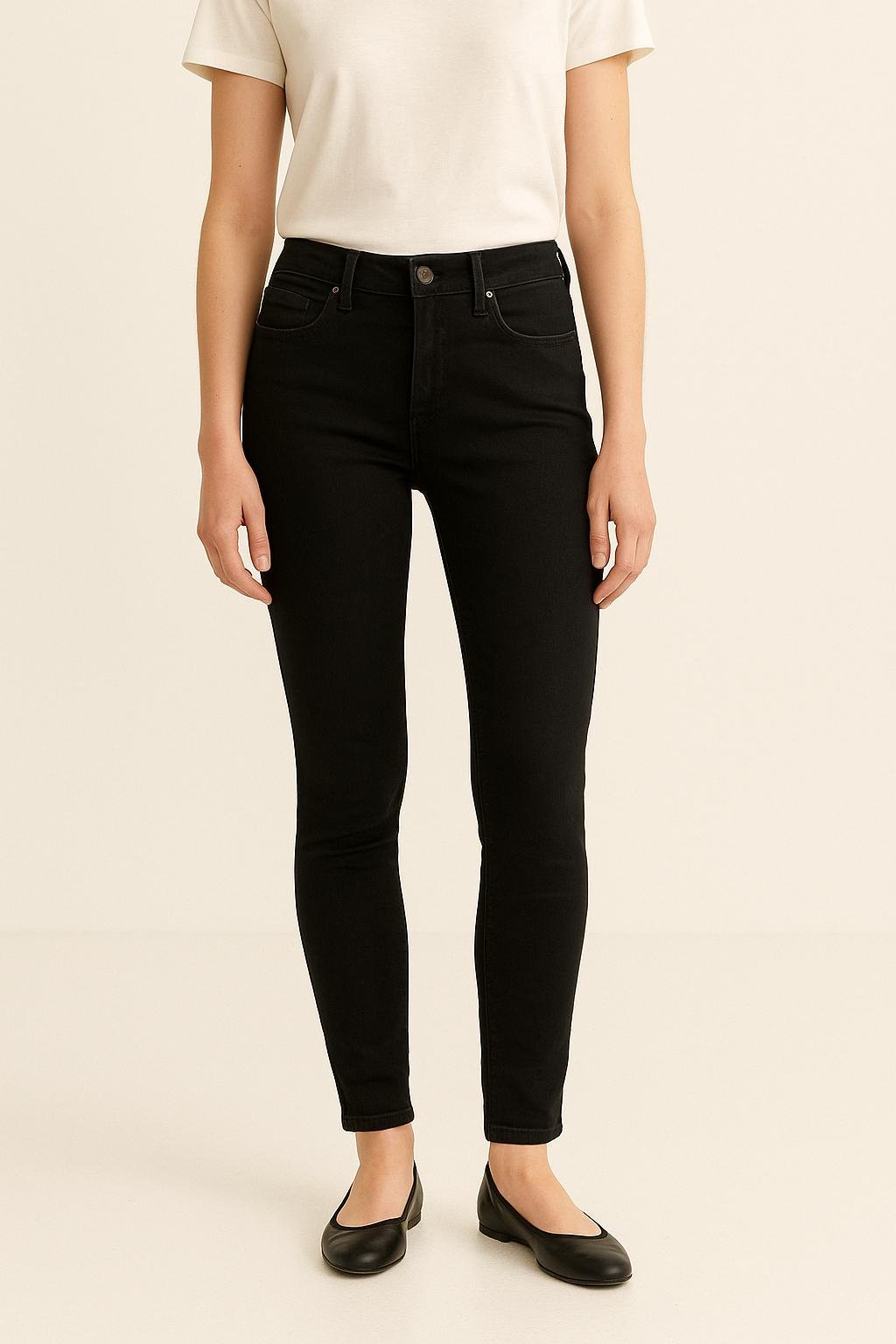 Cropped slim jeans with studs LEVI'S - Seconde main Black
