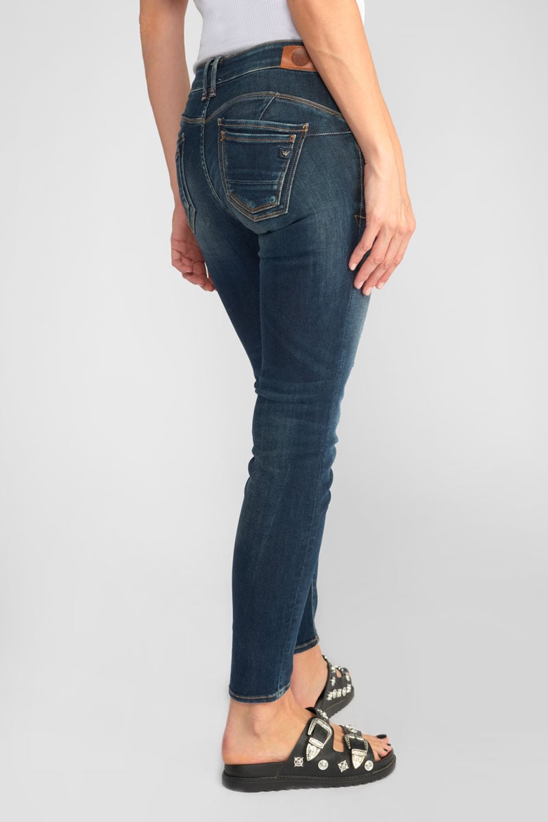 Push-up slim pulp jeans, 7/8 length LE TEMPS DES CERISES Blue