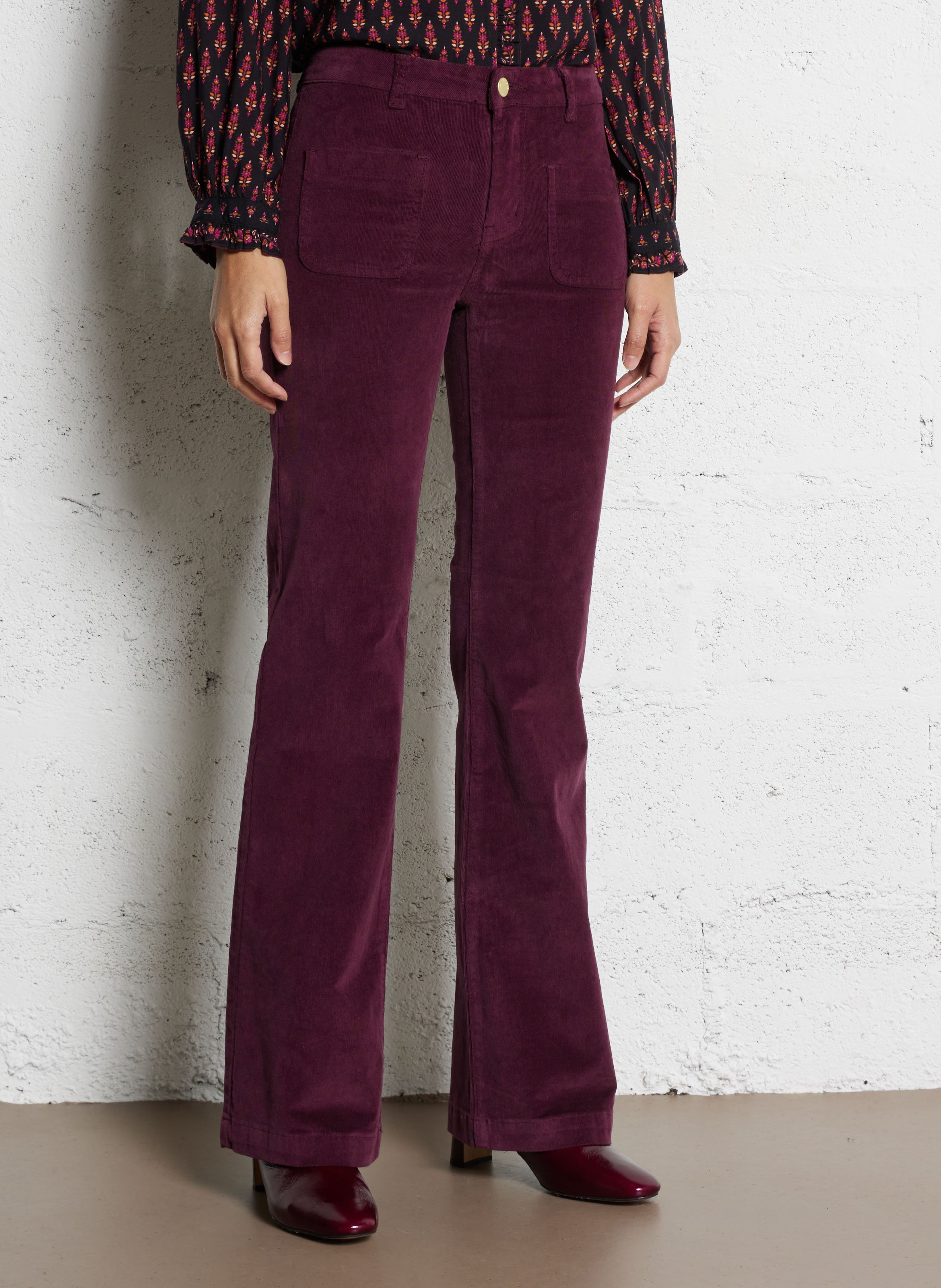 Pantalon droit velours uni LA PETITE ETOILE