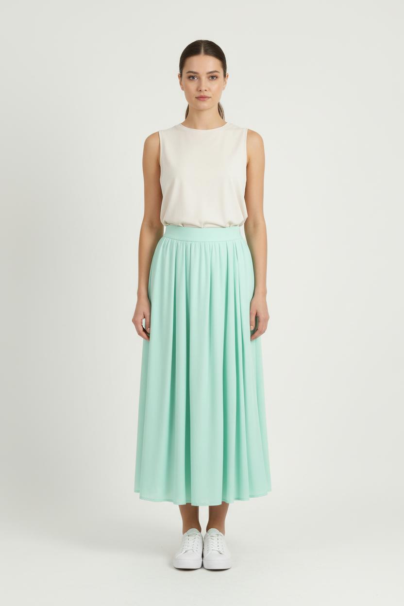 Long skirt MODETROTTER - Seconde Main Green