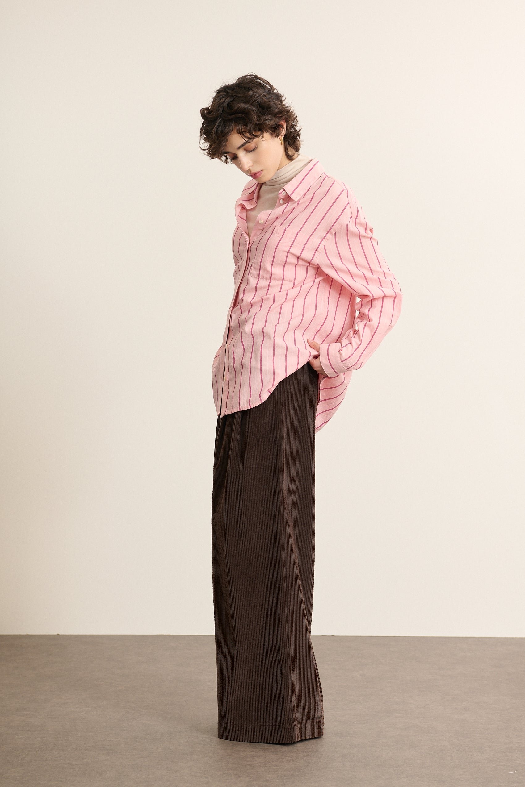 Long-sleeve Striped Shirt GARANCE PARIS Pink