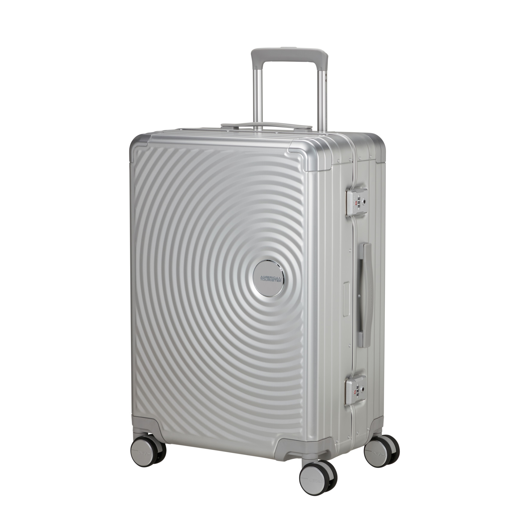 Aluminum suitcase with 4 wheels size M AMERICAN TOURISTER