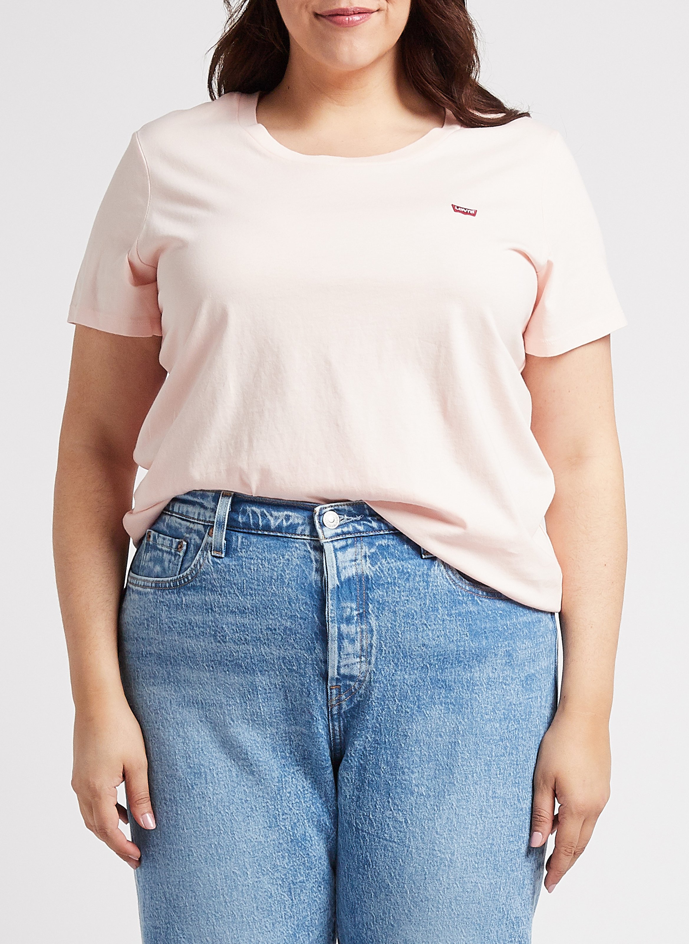 Rundhals-T-Shirt aus Baumwolle LEVI'S Rot