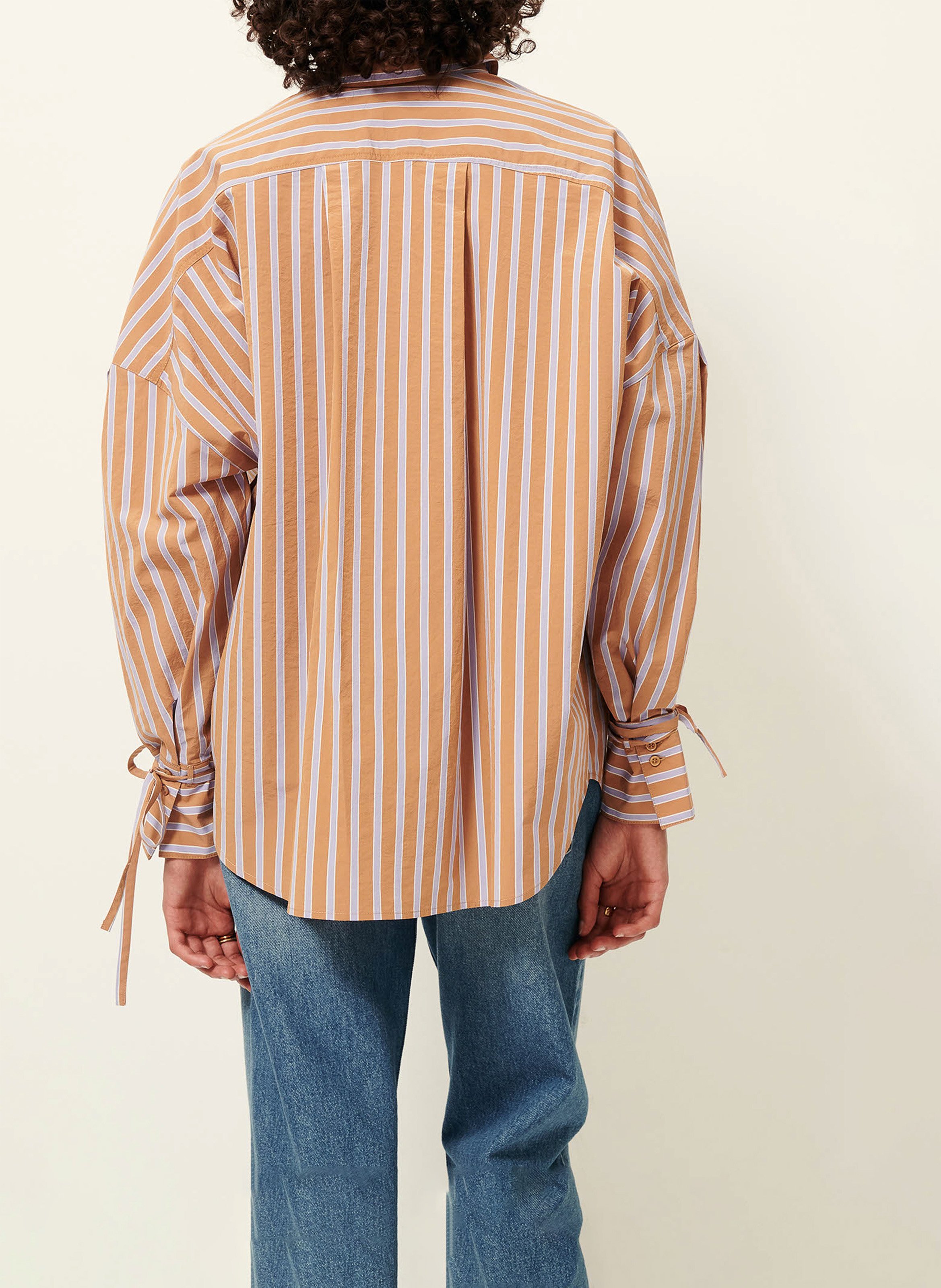 Golden bracelet with woven strands SESSUN Purple