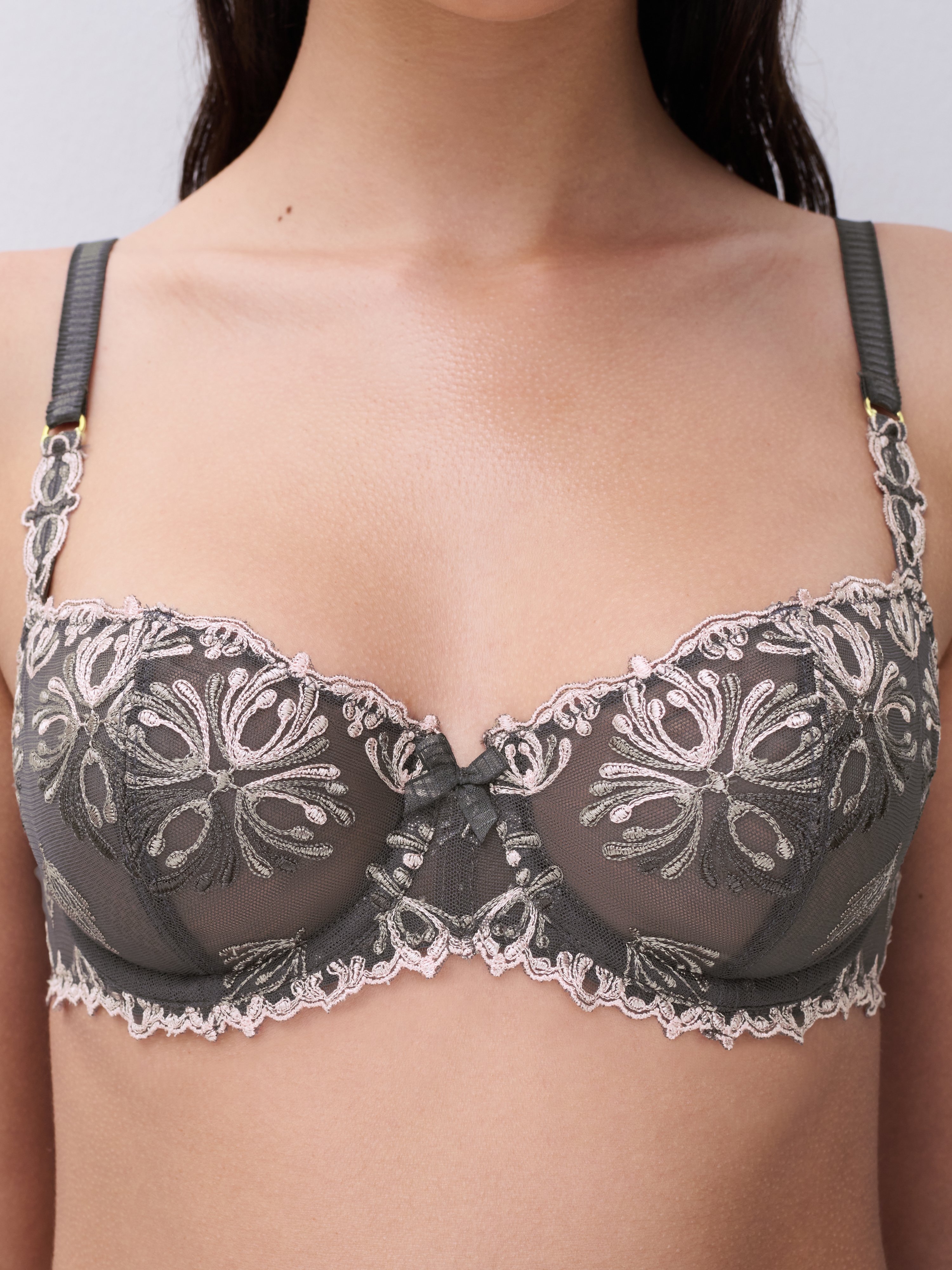 Demi-cup bra CHANTELLE Grey
