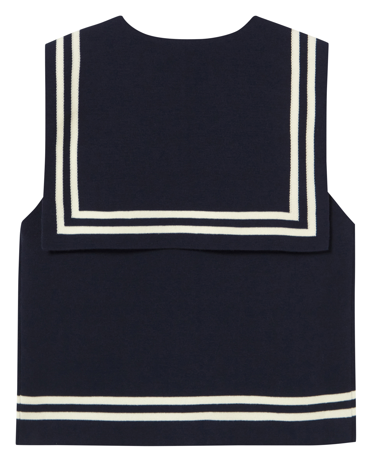 Top cotton sailor collar THE TINY BIG SISTER Blue