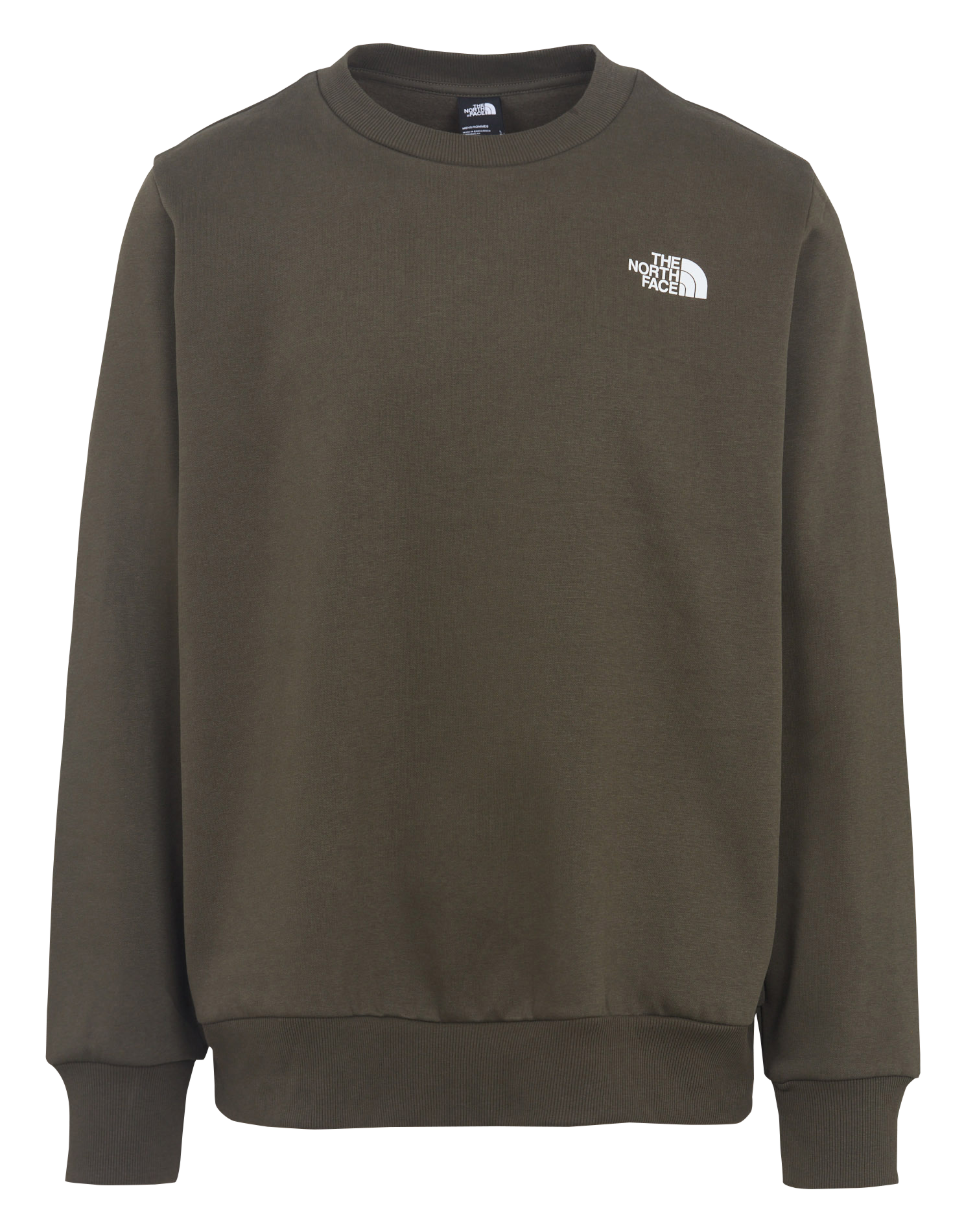 Rechte sweater met ronde hals en zeefdruk in gemengd katoen THE NORTH FACE Groen