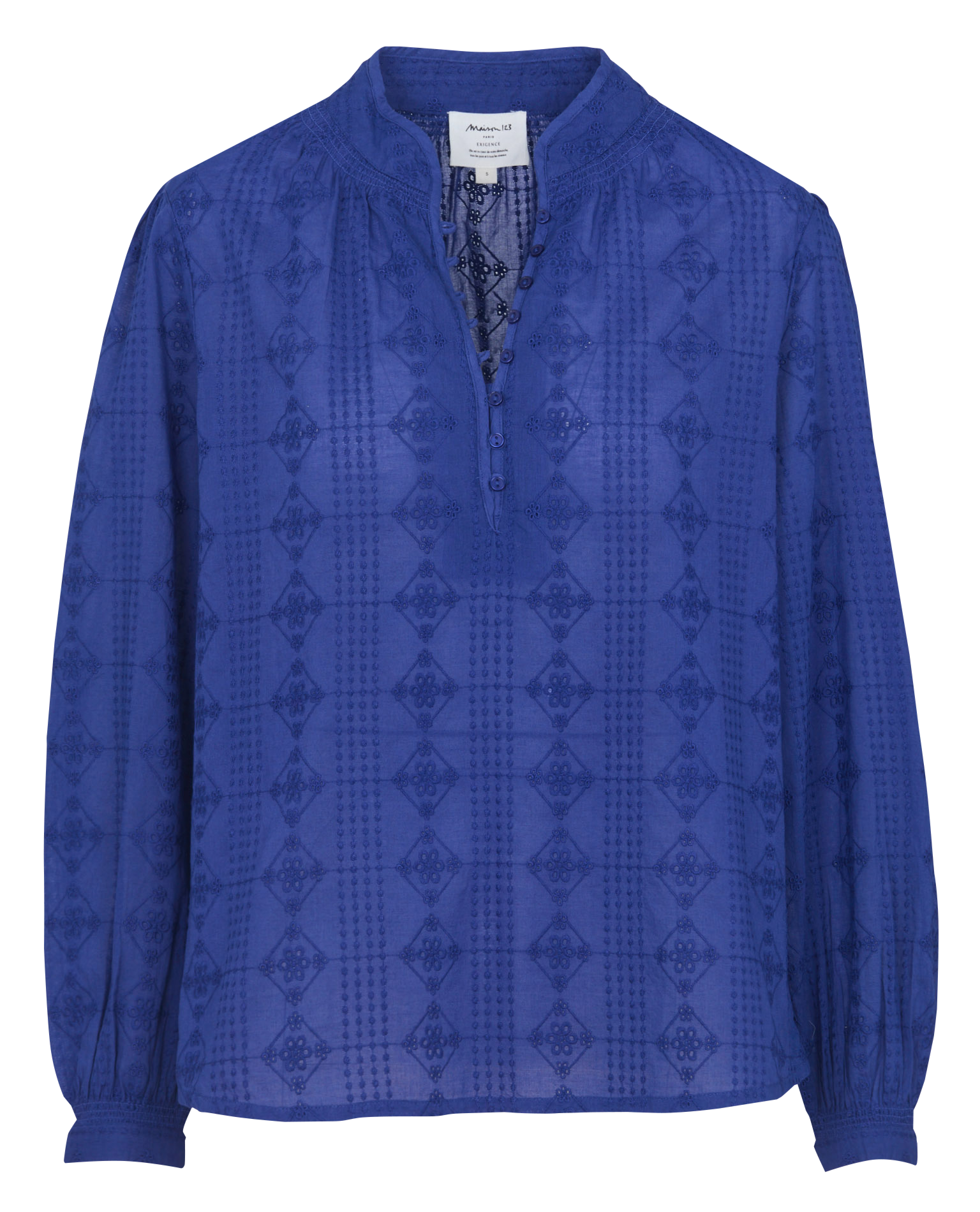 V-neck cotton blouse MAISON 123