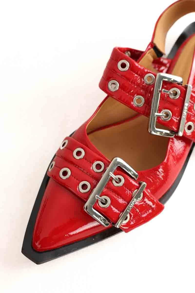 Ballet pumps GANNI - Seconde Main Red