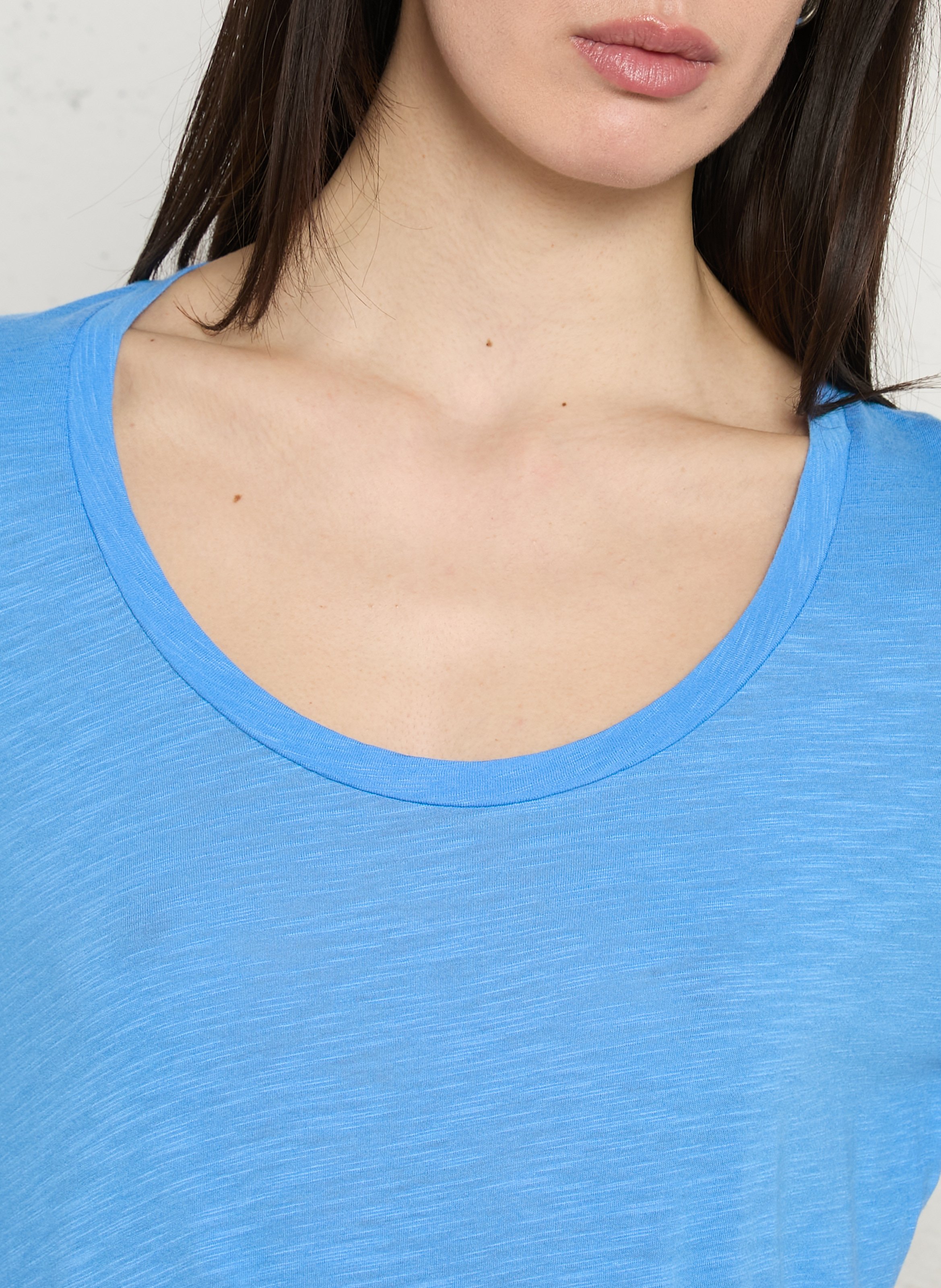 Basic cotton-mix T-shirt AMERICAN VINTAGE Blue