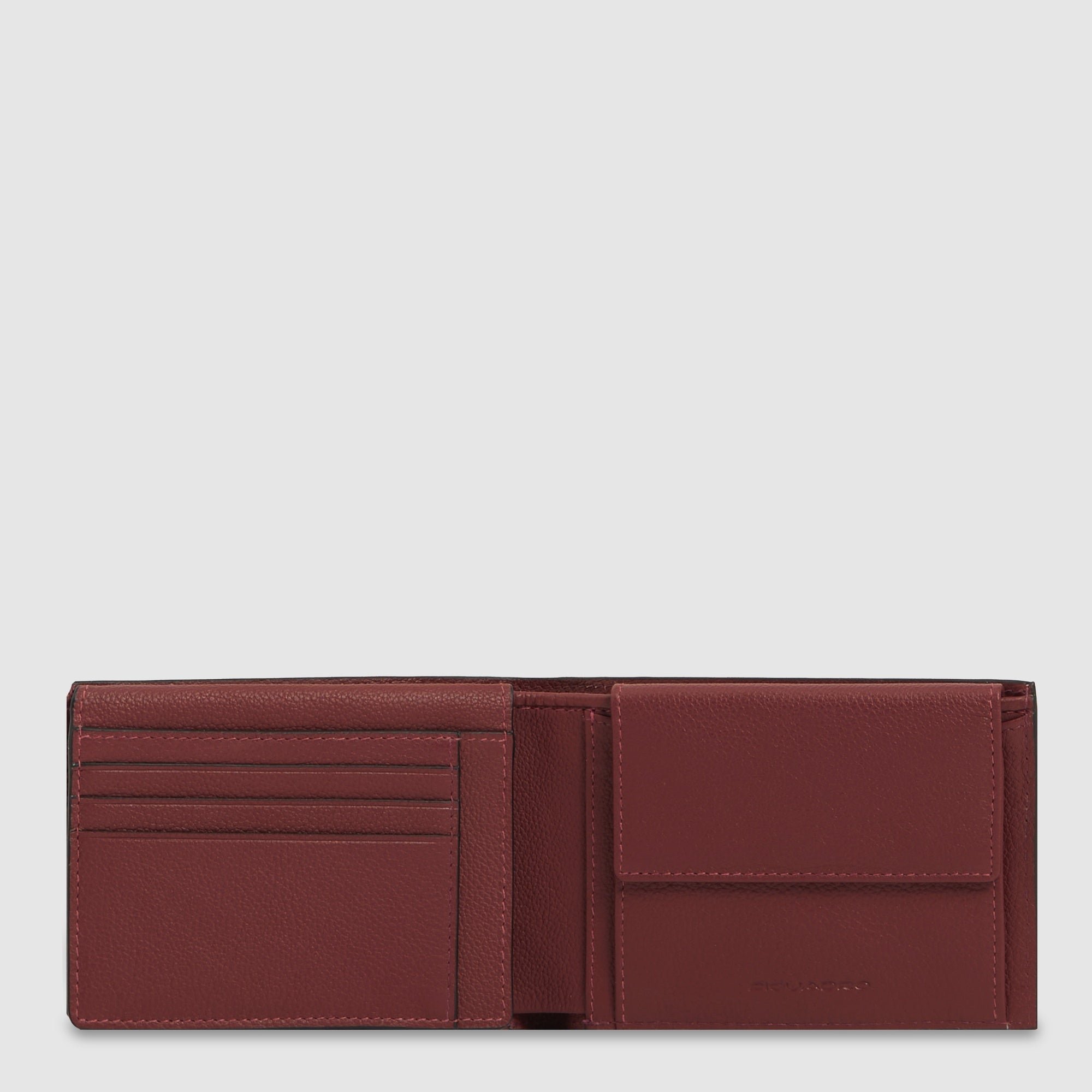 Men's wallet with ID card holder flap PIQUADRO Red