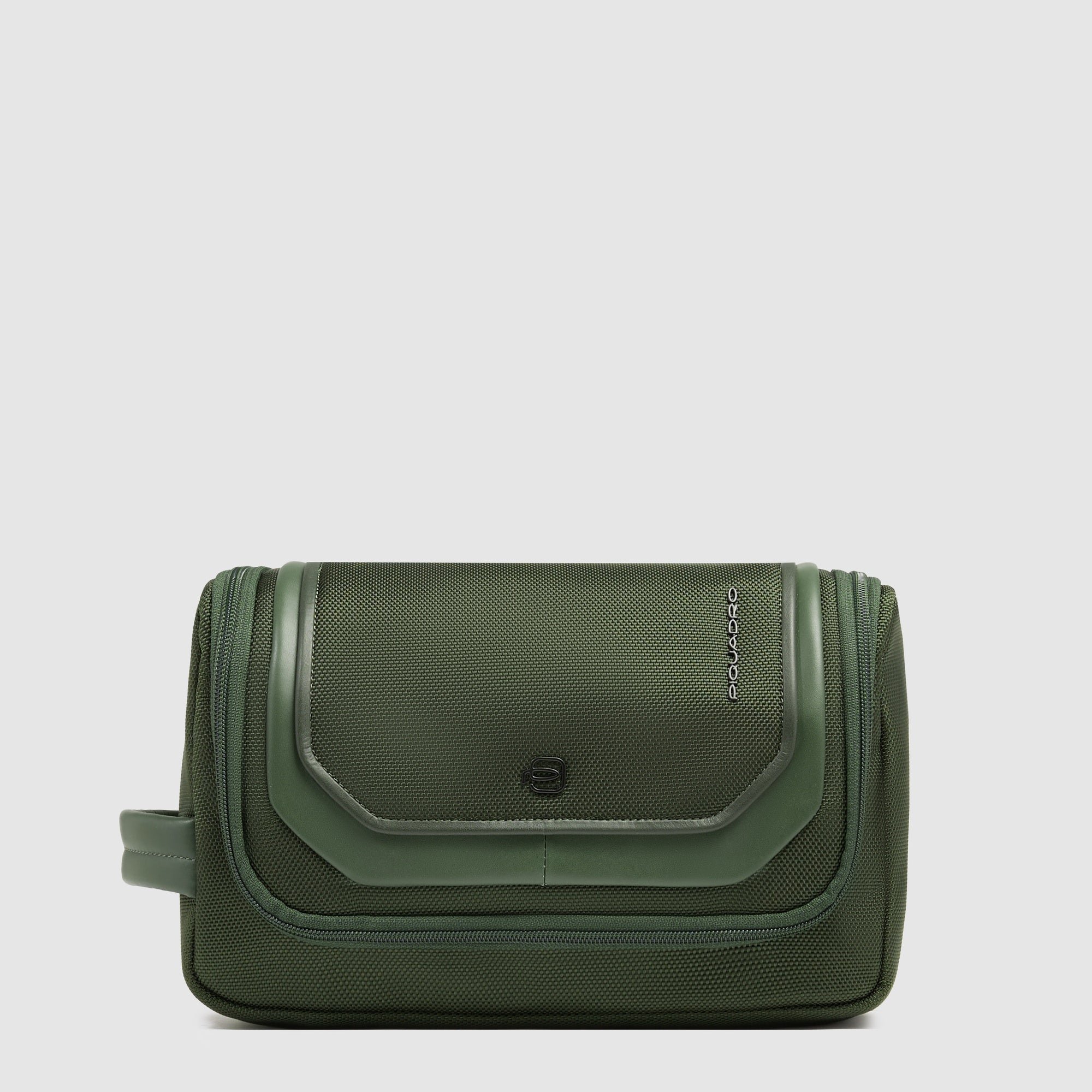 Recycled fabric toiletry pouch Green