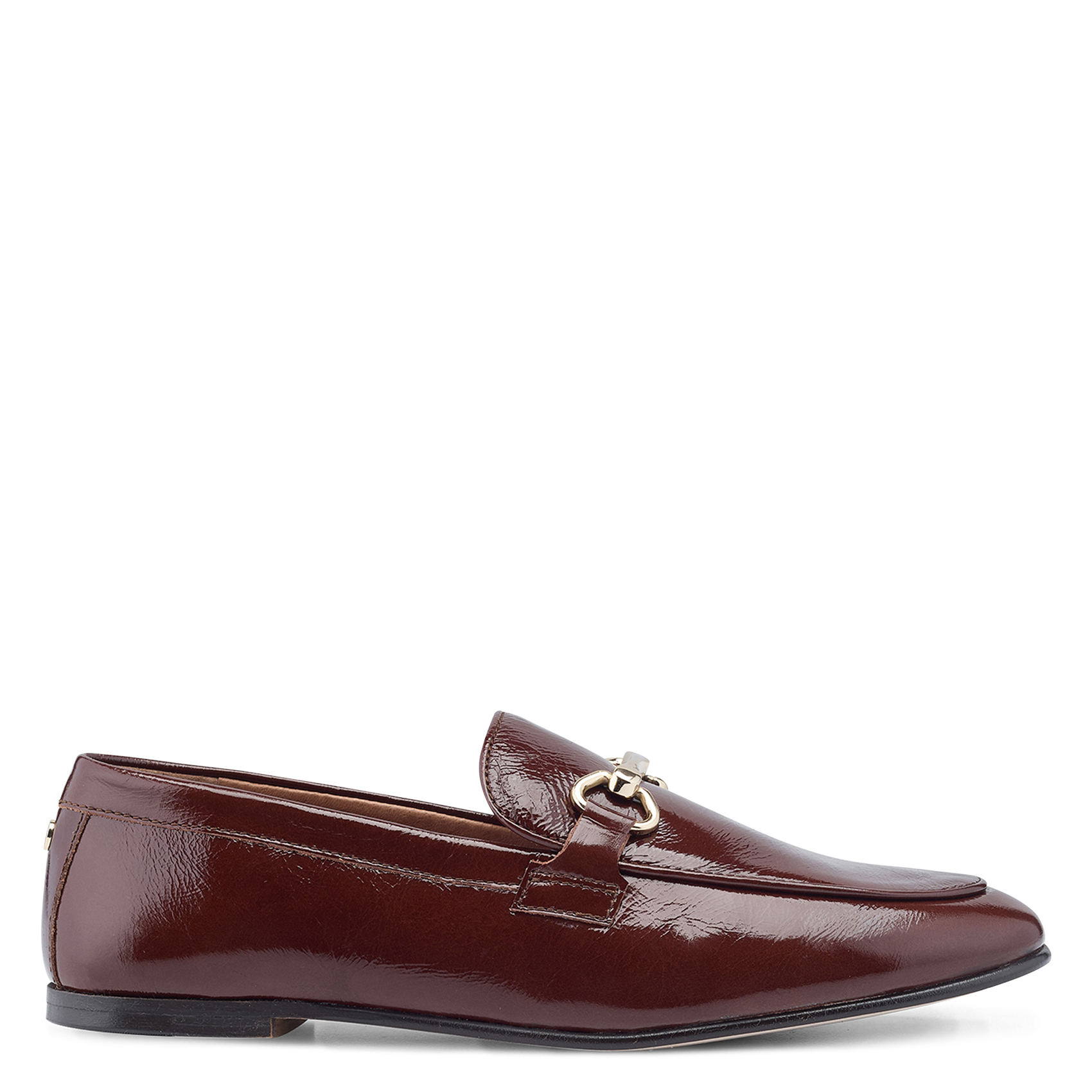 Ballerines en cuir vernis COSMOPARIS Marron